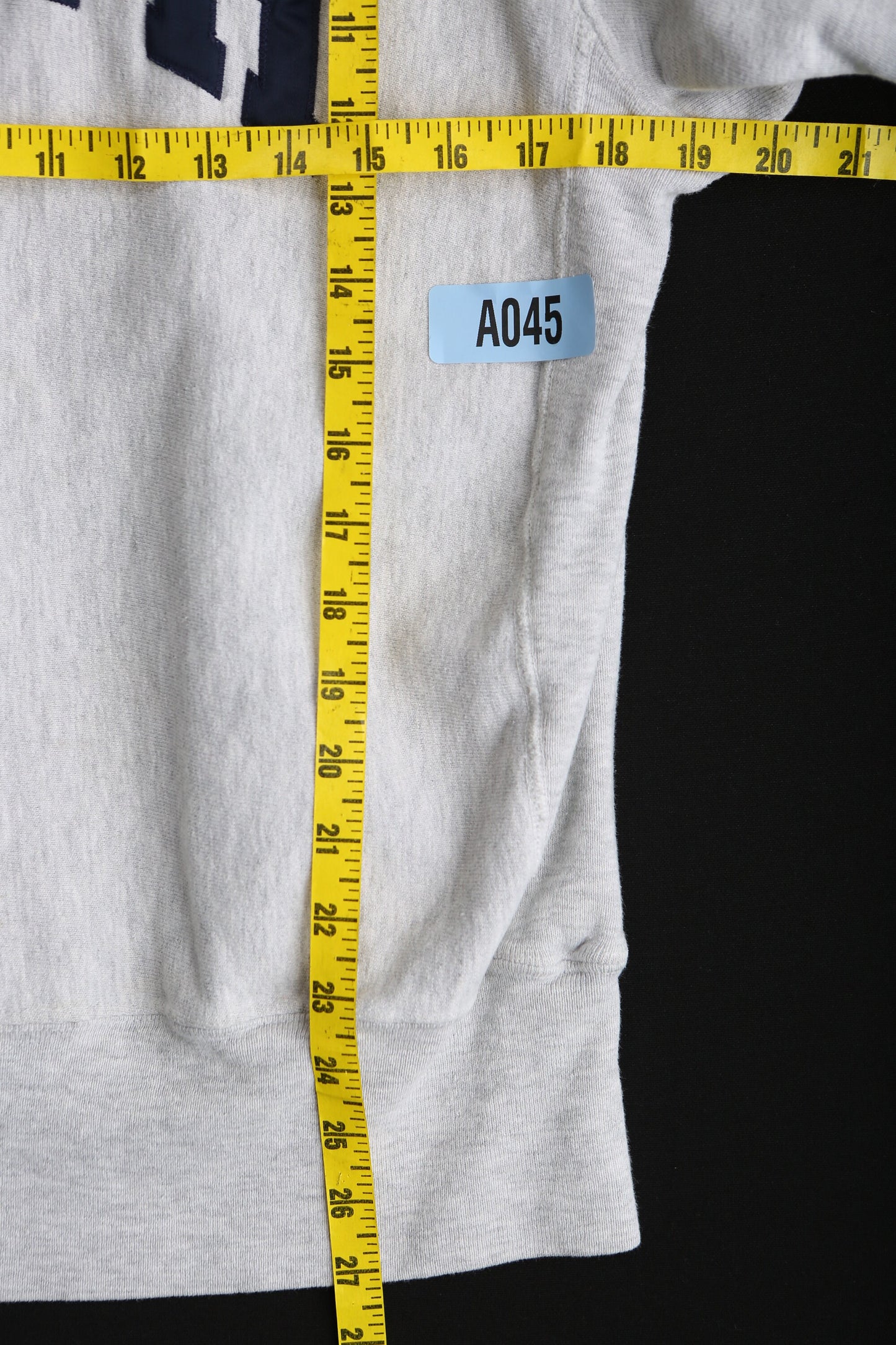 Vintage Champion crew Neck Gray Sweatshirt with Smith Print