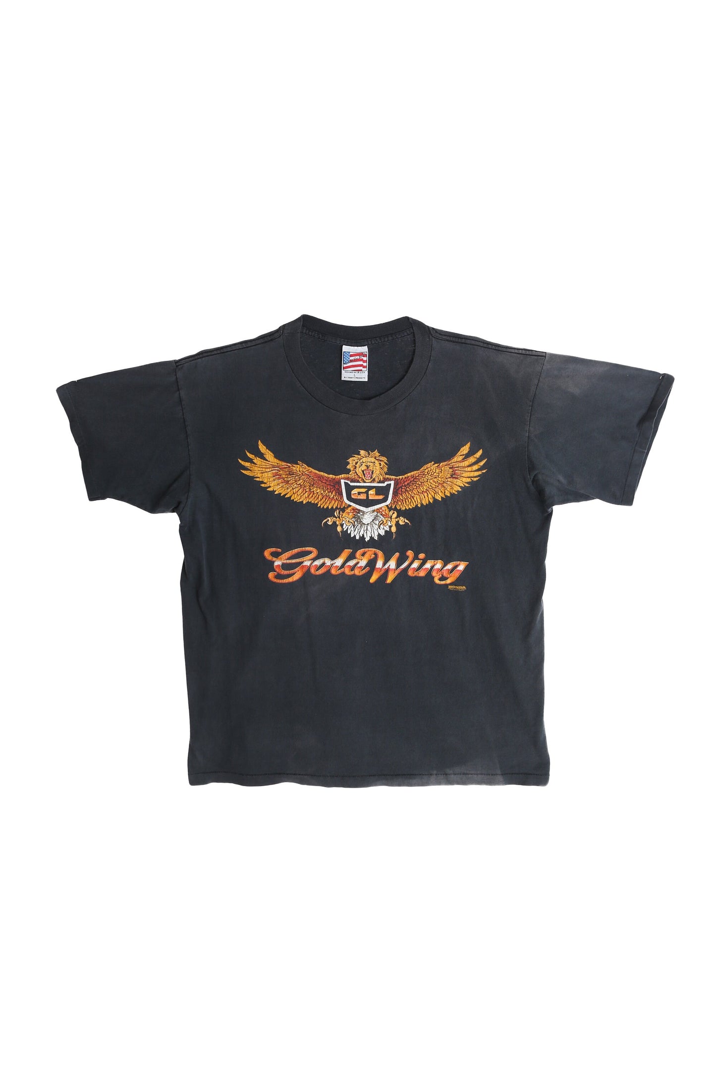 Vintage Honda Gold Wing Black Graphic T-shirt -