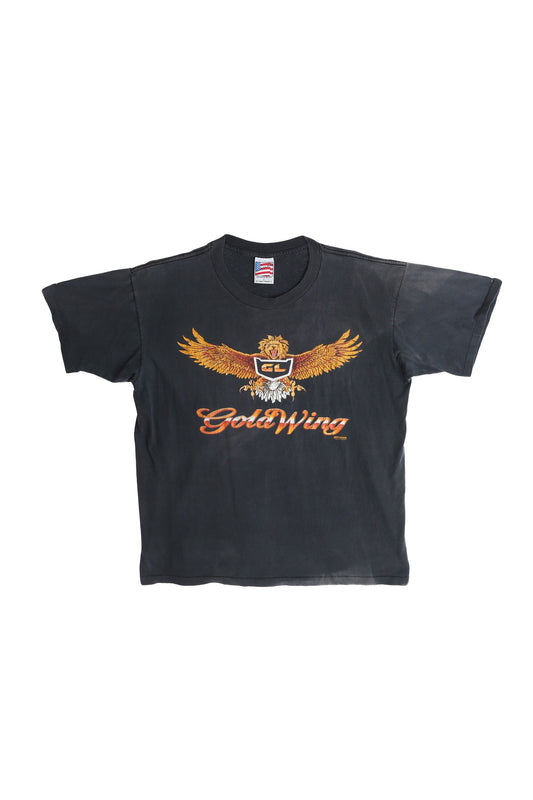 Vintage Honda Gold Wing Black Graphic T-shirt -
