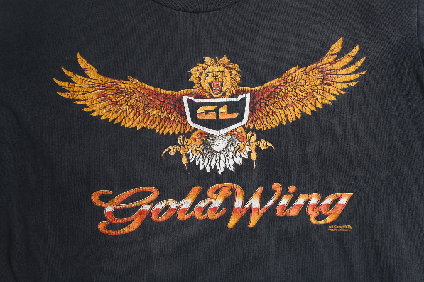 Vintage Honda Gold Wing Black Graphic T-shirt -