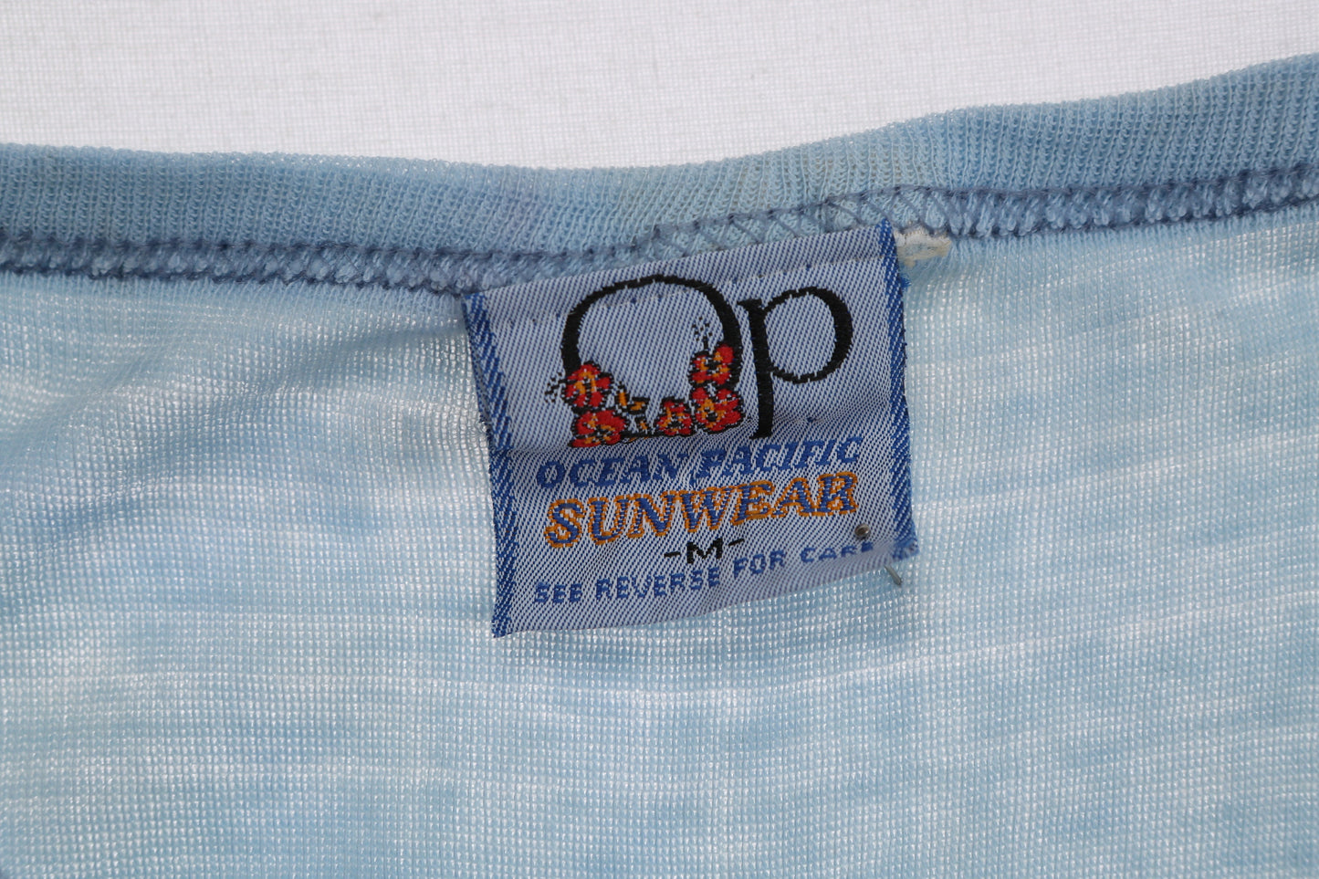 Vintage Op Blue Graphic Women's Top