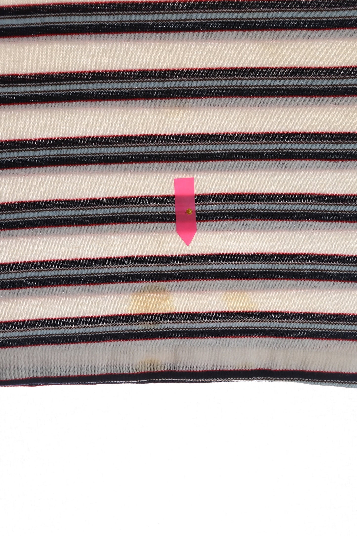 Vintage Jantzen White Striped Polo Shirt