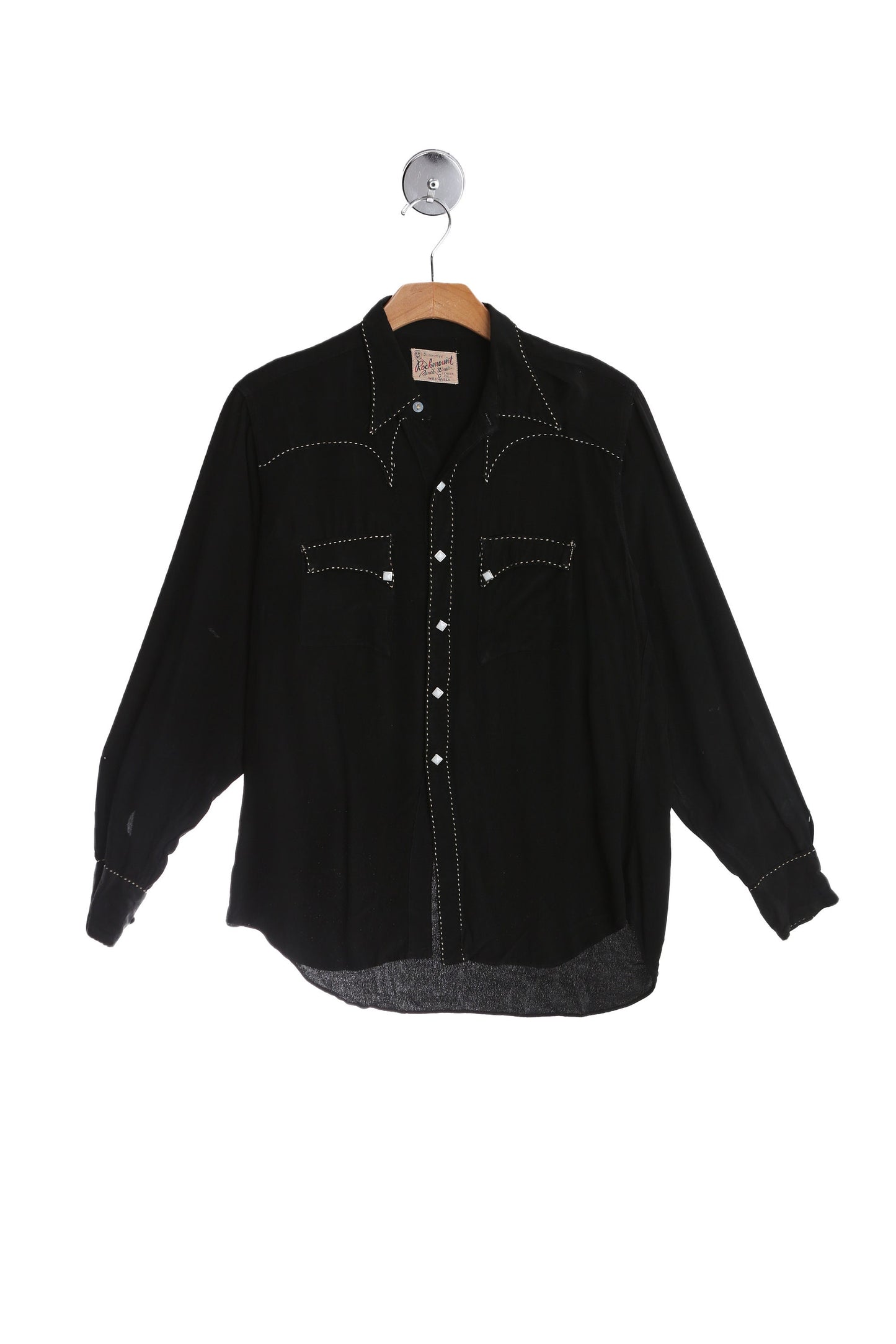 Vintage Men's Black Western Shirt by Rockmount Ranch Wear