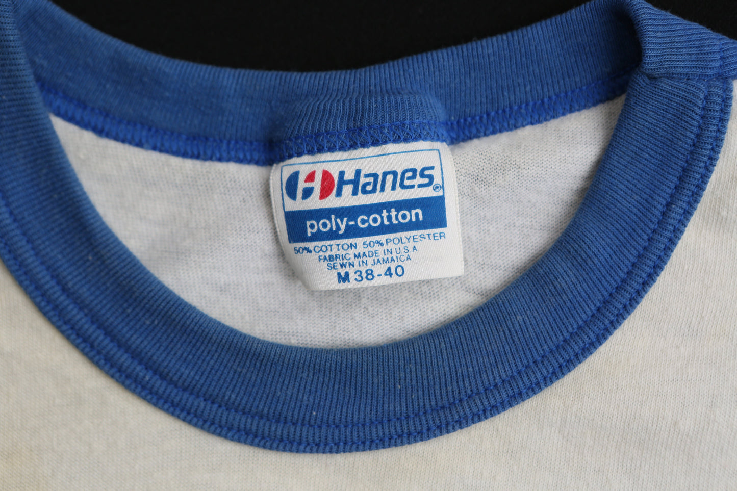 Vintage Monarch Day Camp White Ringer T-shirt