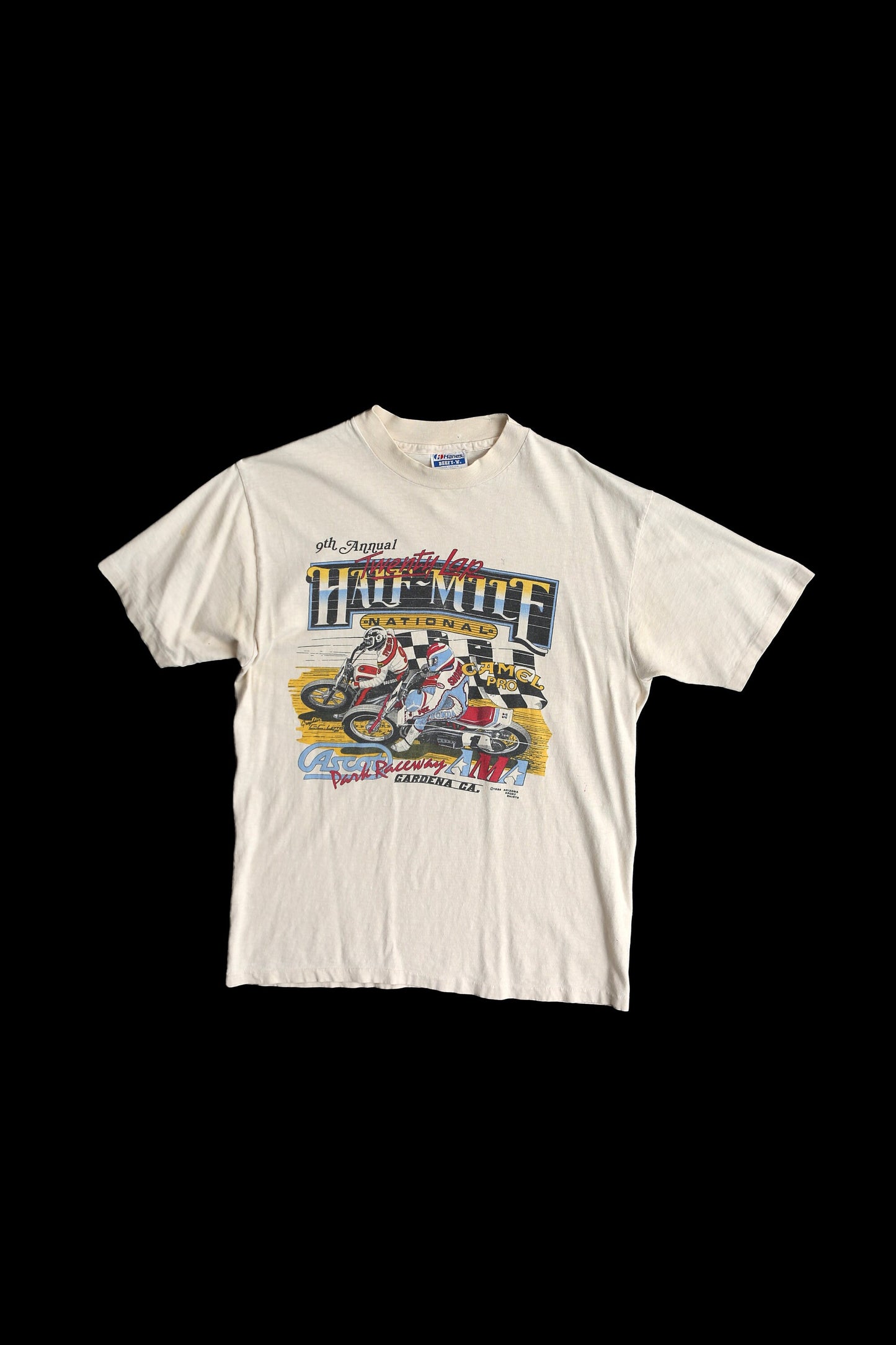 Vintage Half Mile National Ascot Motocross racing Graphic t-shirt