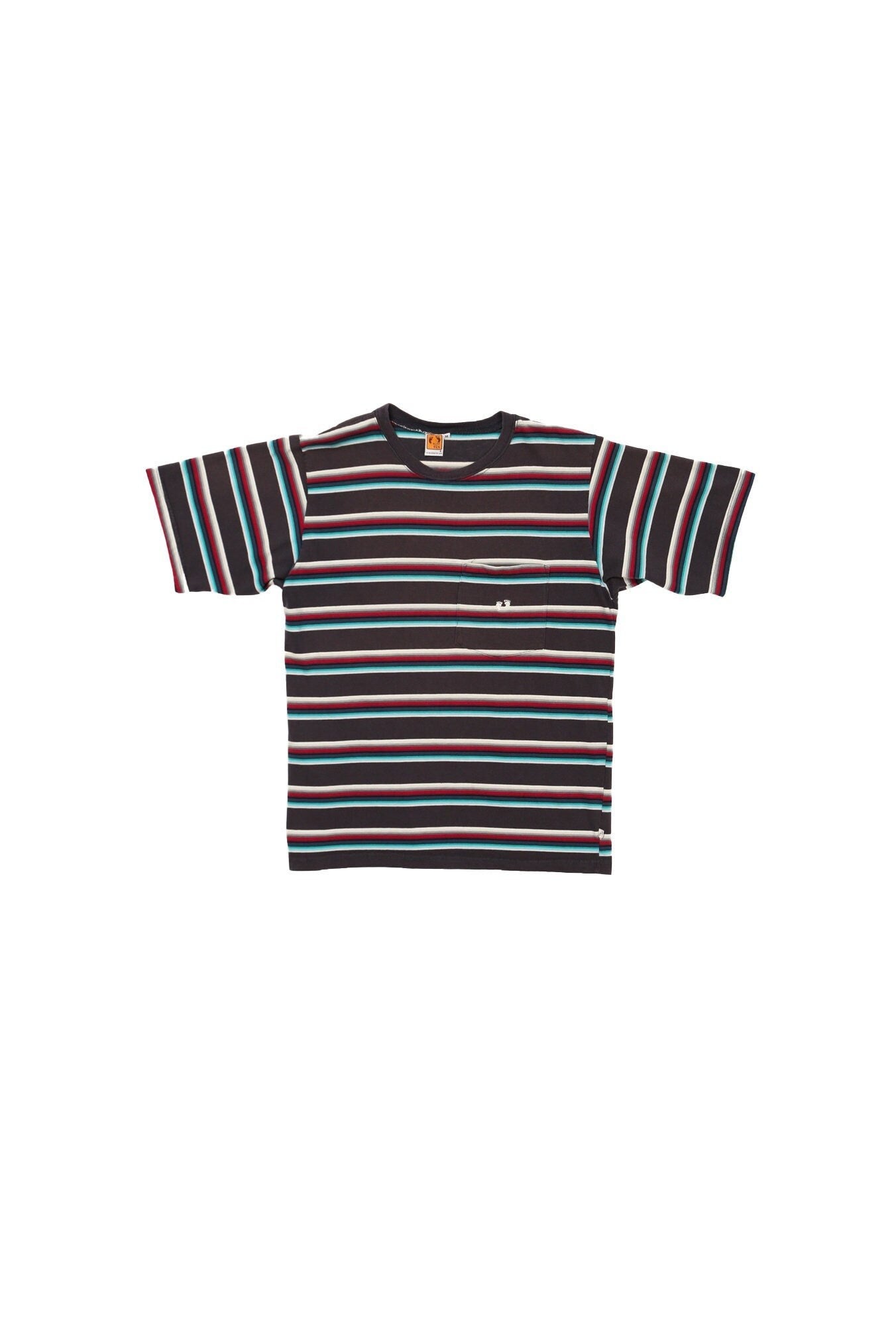 Vintage hang ten striped shirt t-shirt surfing beach 70's surfer