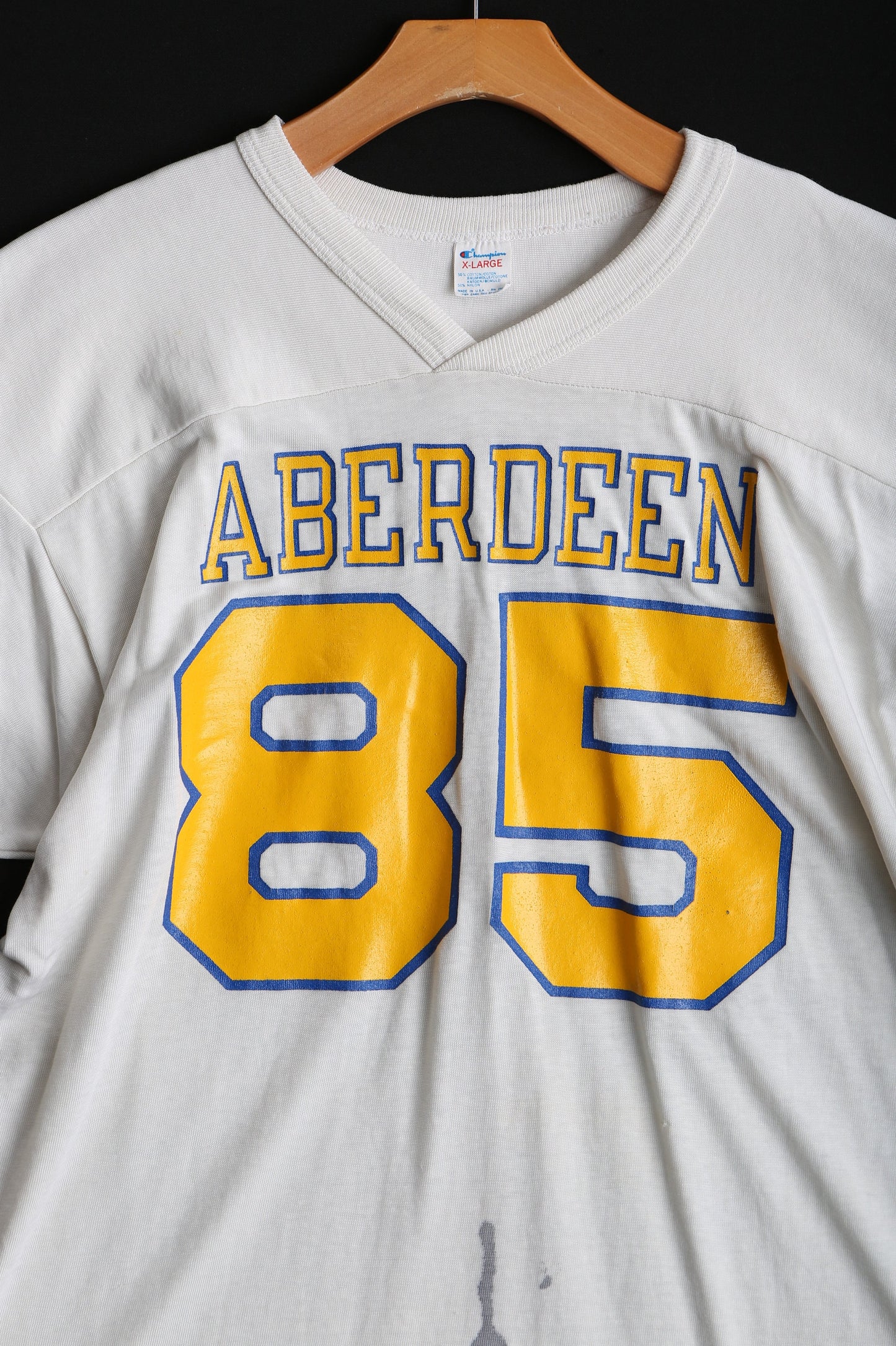 Vintage Football Jersey by Champion with Aberdeen 85 Print