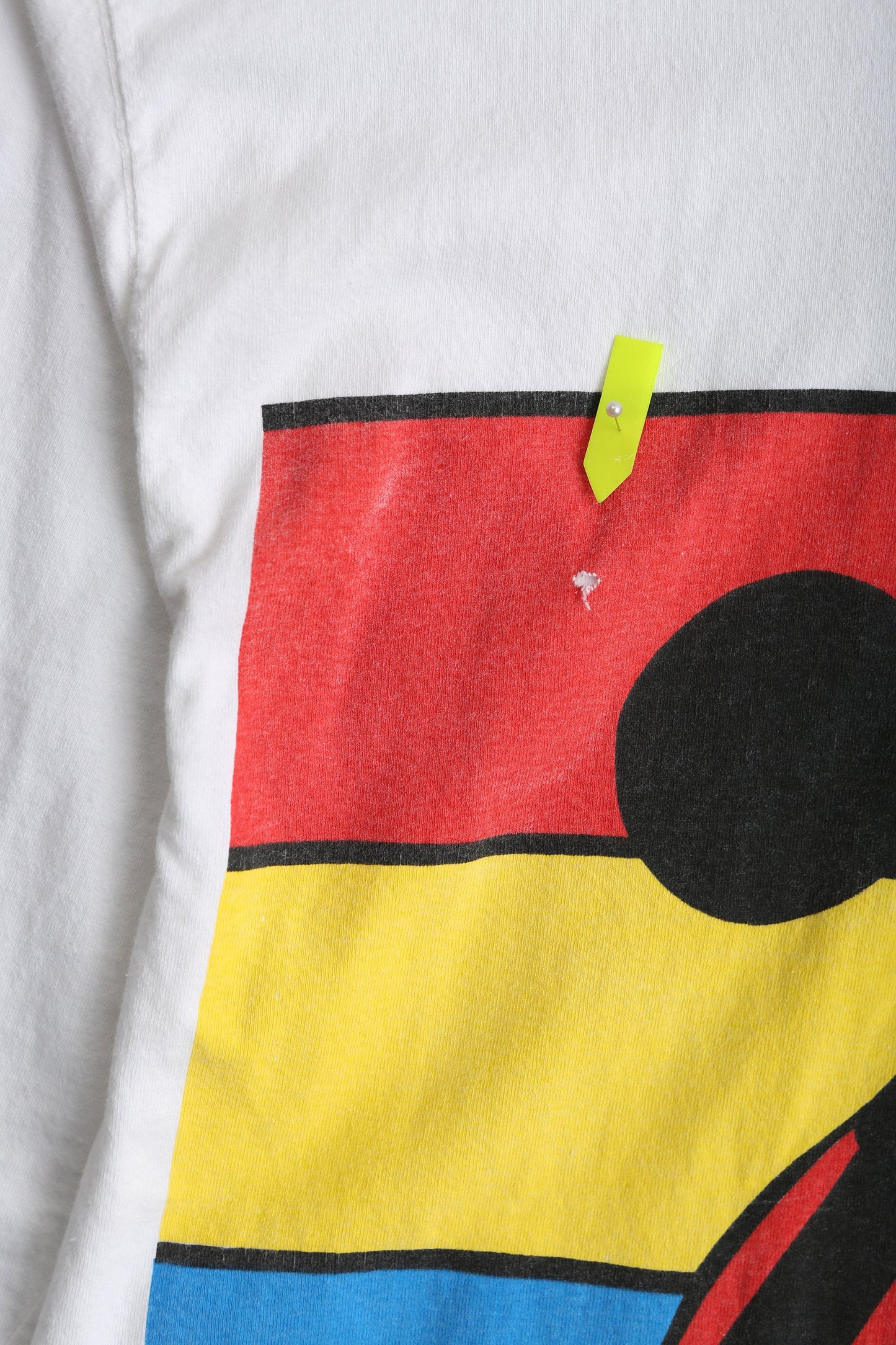 Vintage Mickey Mouse Long Sleeve White Graphic Shirt