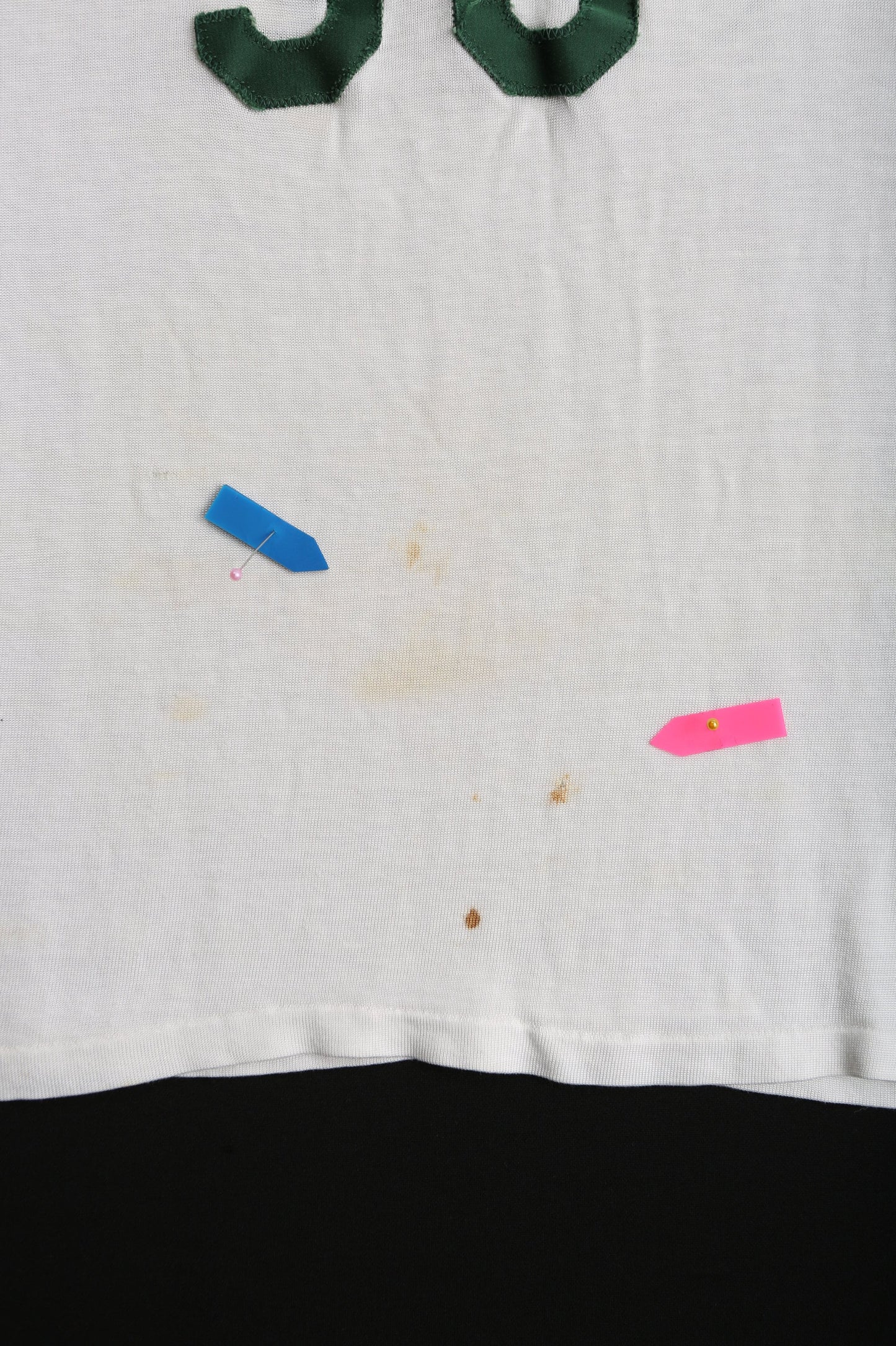 Vintage Athletic Tank Top with Bocks 35 Stitched Letters - Era 1970's 1980's