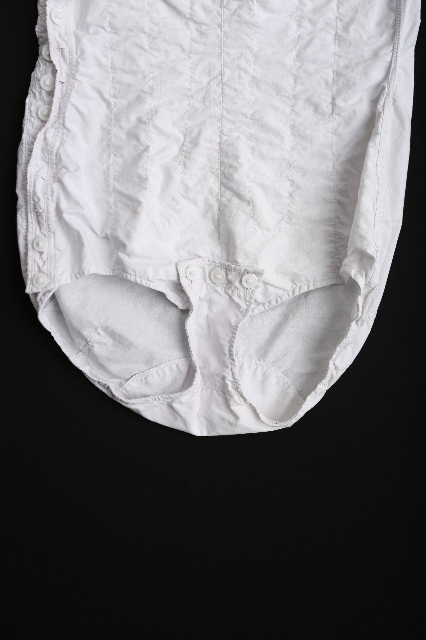 Vintage Women White Underwear / Body Suit / Leotard - Era 1940's - 1950's