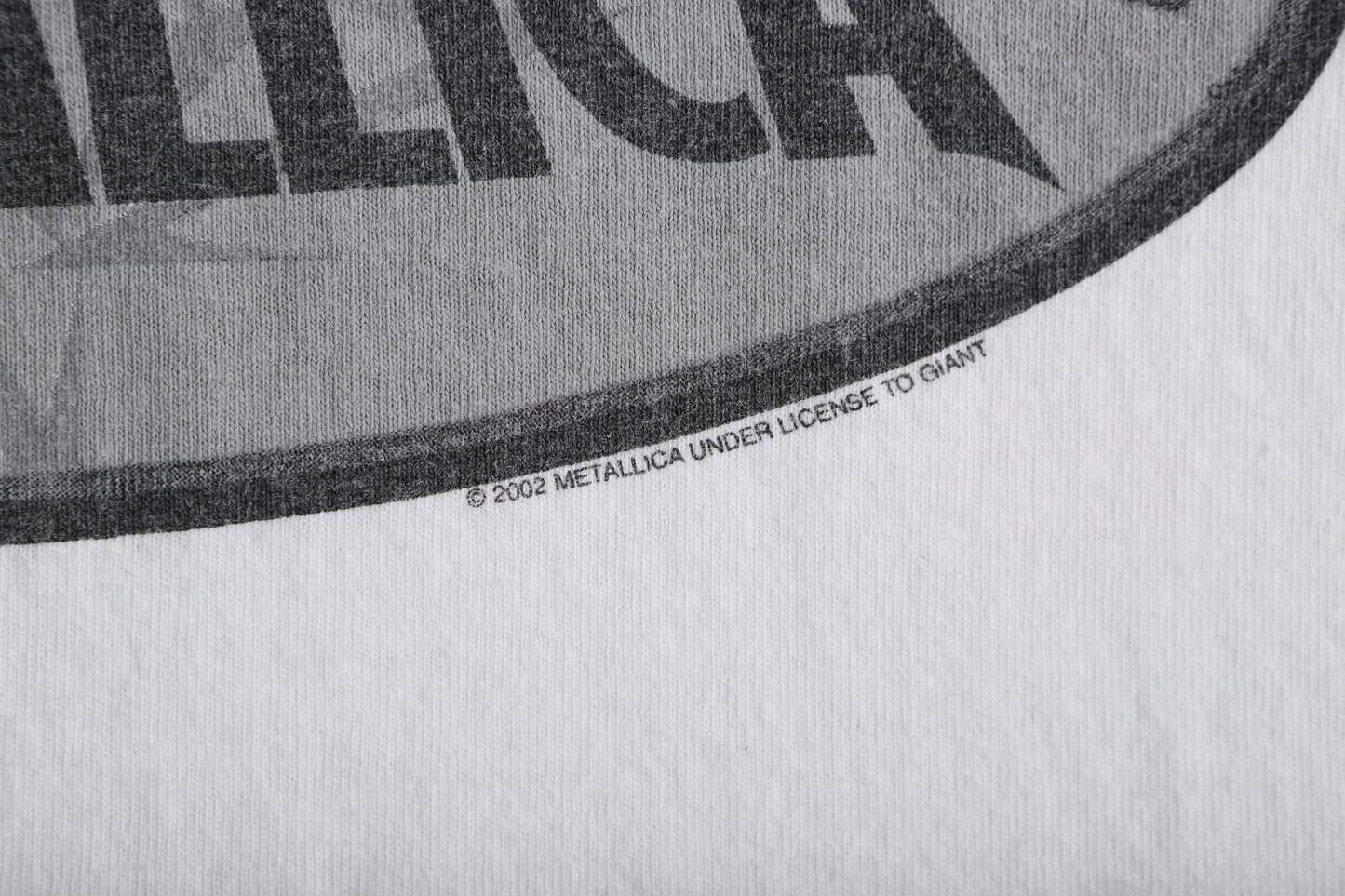 Vintage Long Sleeve White Rock Graphic T-shirt / Powered by Metallica