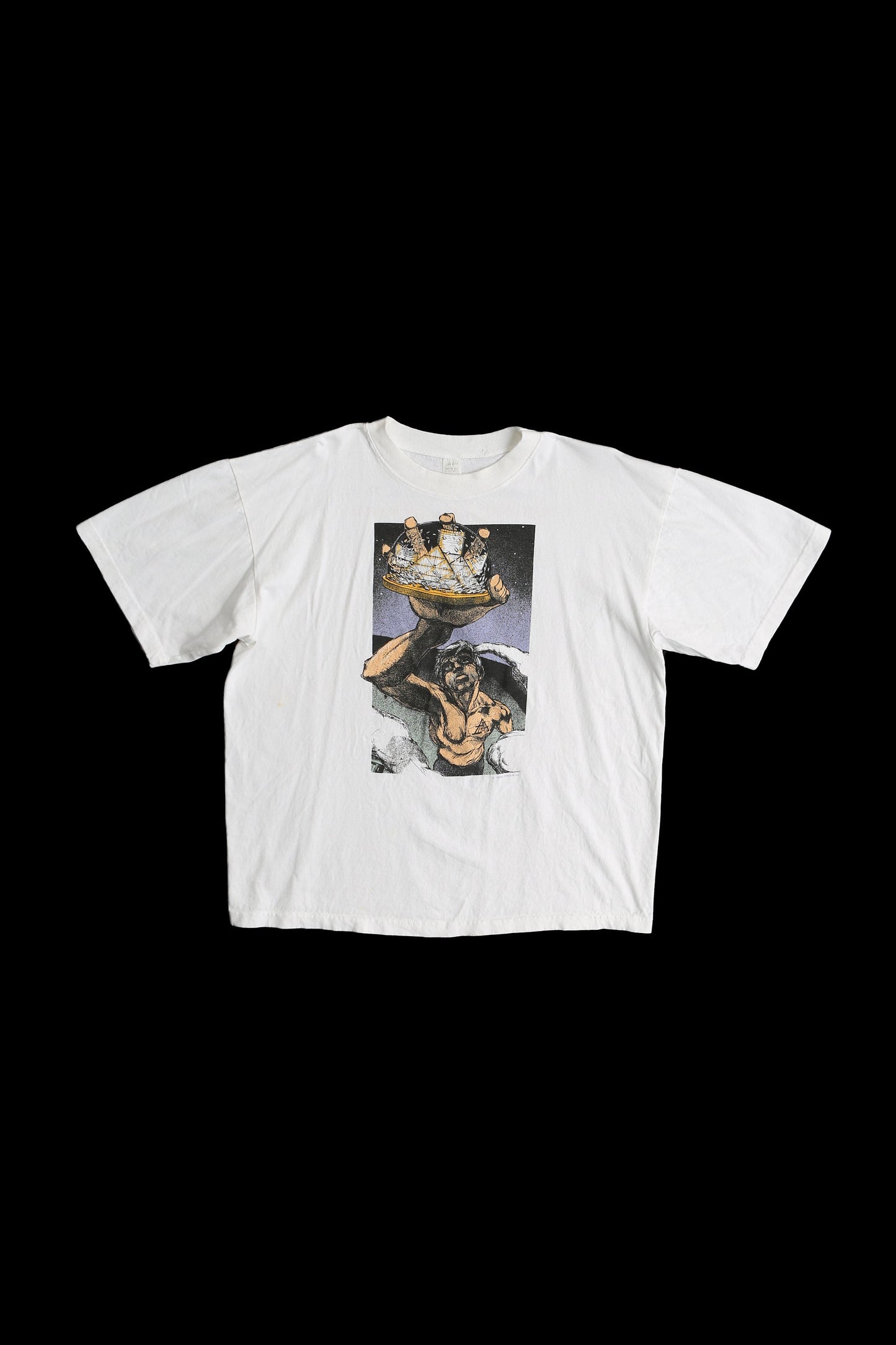 Vintage Inspirational Art White Graphic T-shirt - The Concert for The Hall of Fame