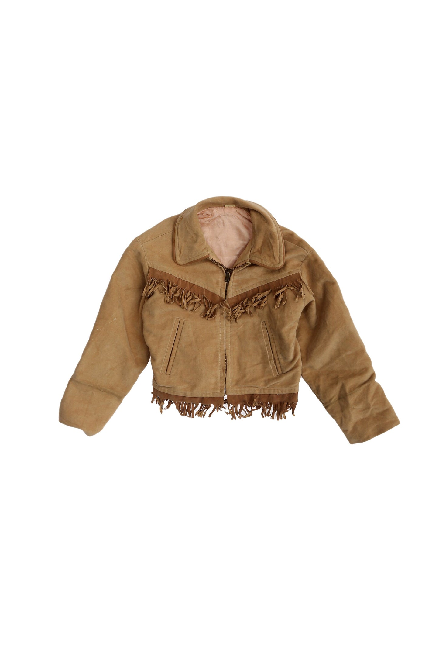 Vintage Kids Fringed Western Jacket / Era 1960's -1970's