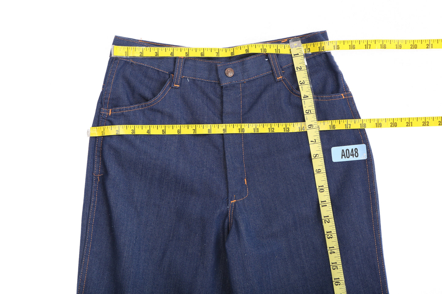 Vintage 1970's Blue Women's Casual Pants by Tough-Skins