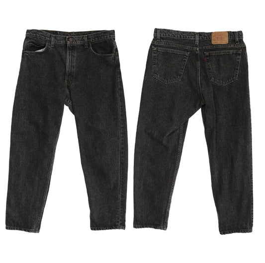 Vintage 550 Levi's Black Denim Pants / Made in USA / Ear 1980's - 1990's