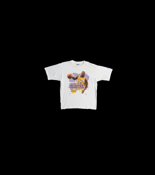 Vintage Shaq O'neal Lakers Graphic T-shirt - Reebok T-shirt Label - 1990's -