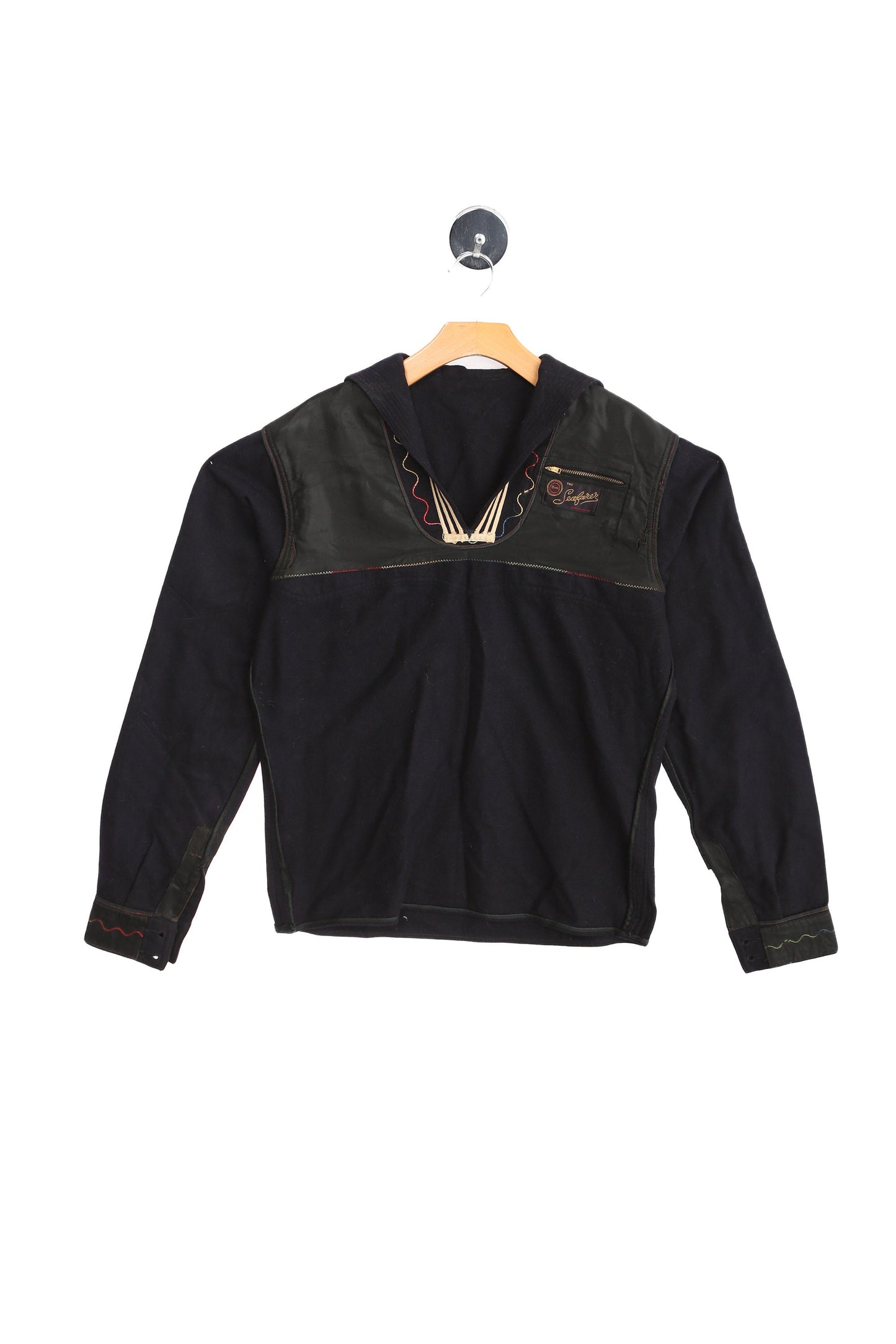 Vintage Sailor Blue Long Sleeve Shirt by The Seafarer