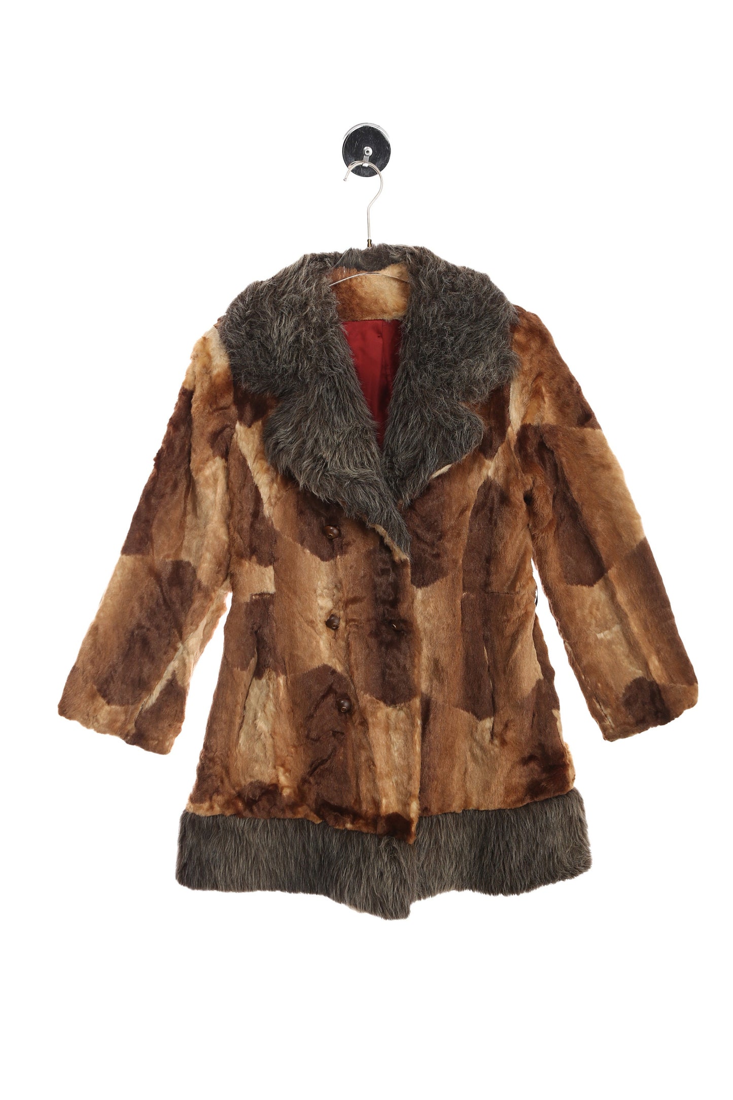 Vintage Women Fur Coat - Patchwork - Era 1960's - 1970's