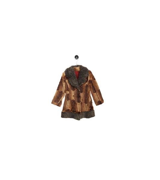Vintage Women Fur Coat - Patchwork - Era 1960's - 1970's