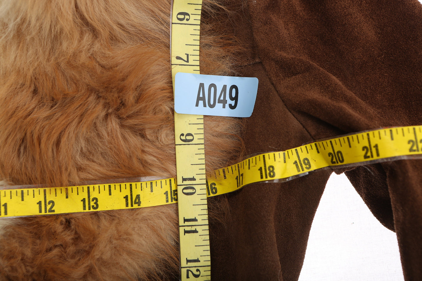 Vintage women Brown Suede Jacket with Fur Collar - Made in Uruguay