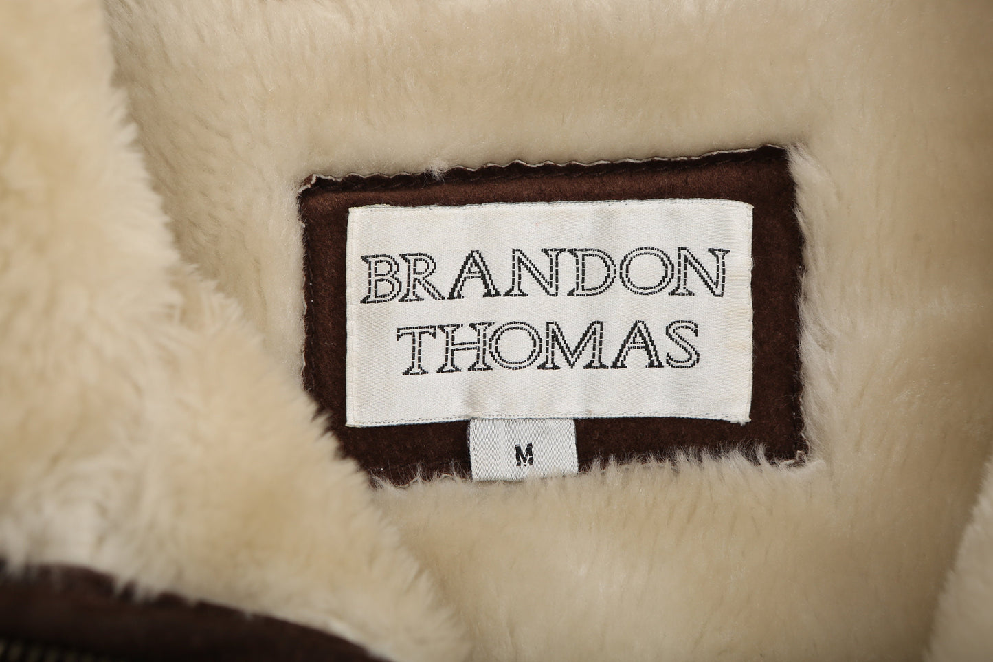 Vintage Women Brown Suede Shearling Jacket