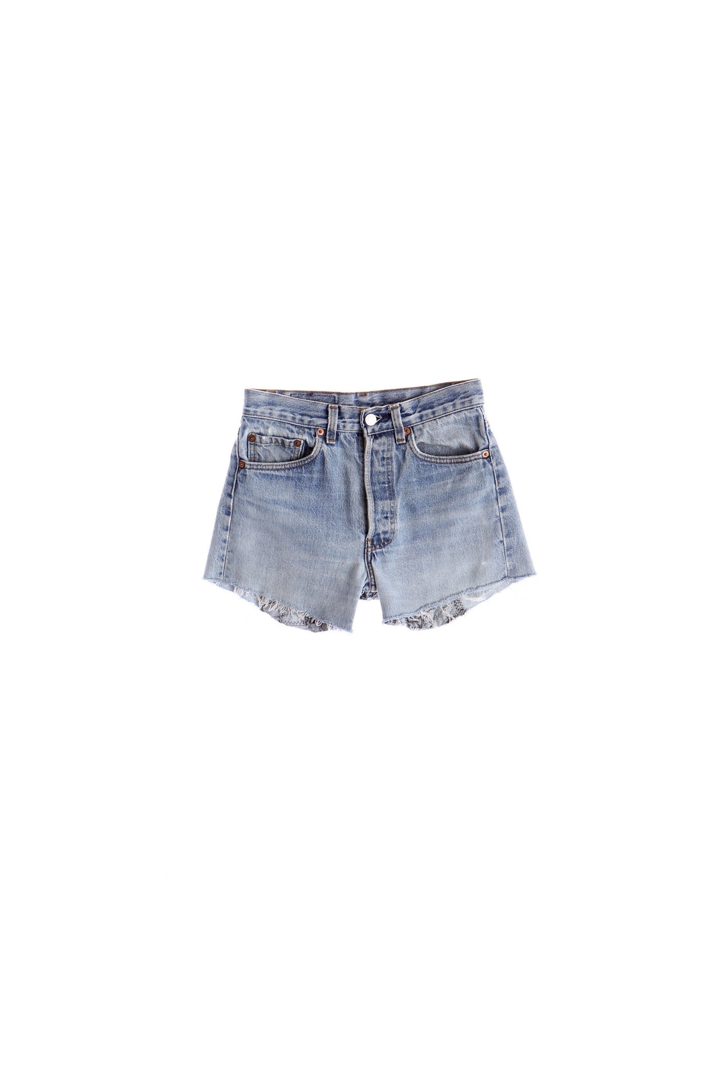 501 Levi's Blue Denim Short With back Patchwork