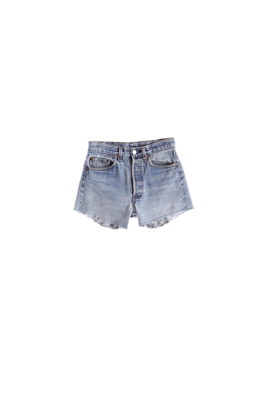 501 Levi's Blue Denim Short With back Patchwork