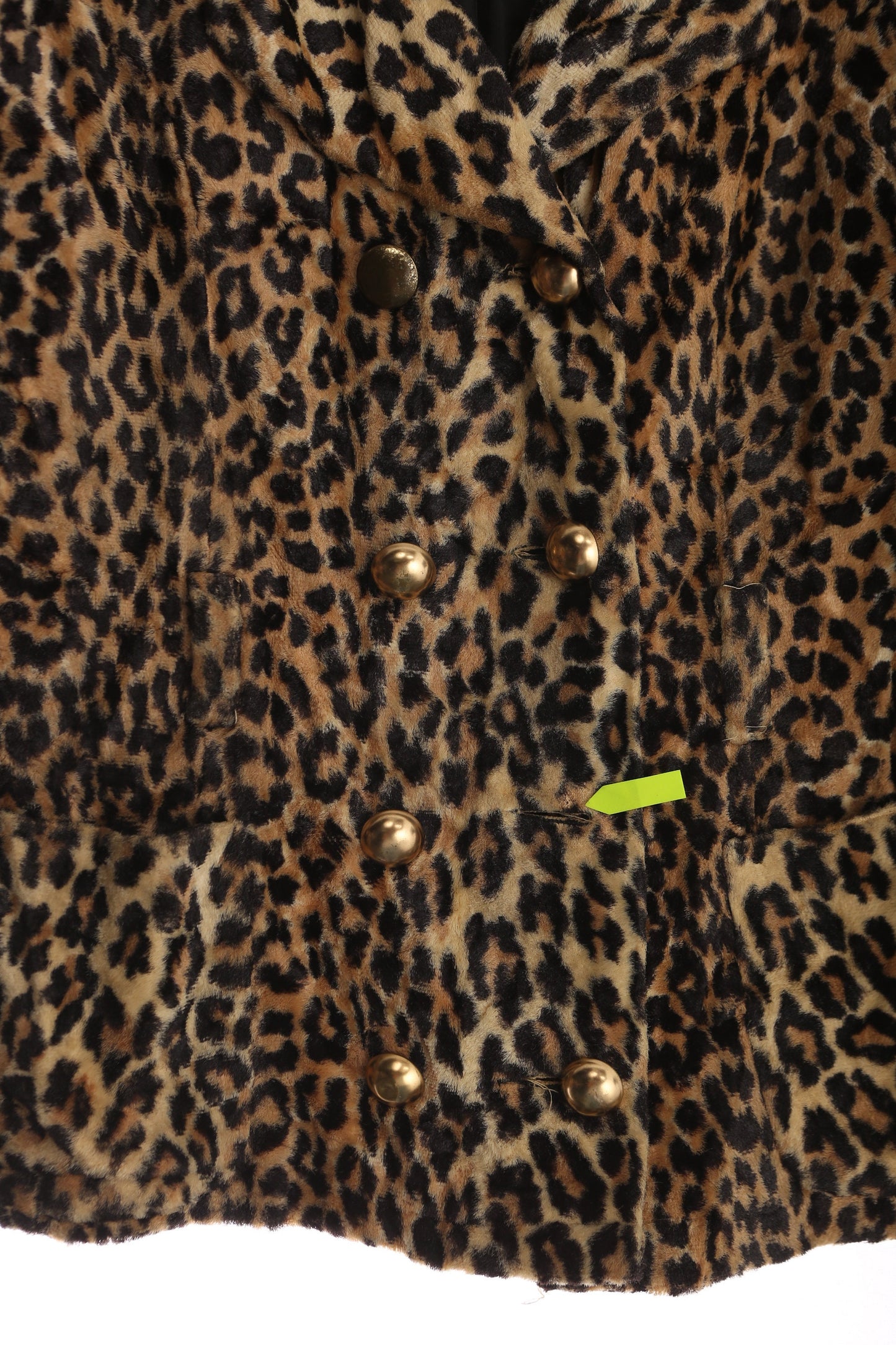 Vintage Women Leopard Print Coat - Era 1950's - 1960's