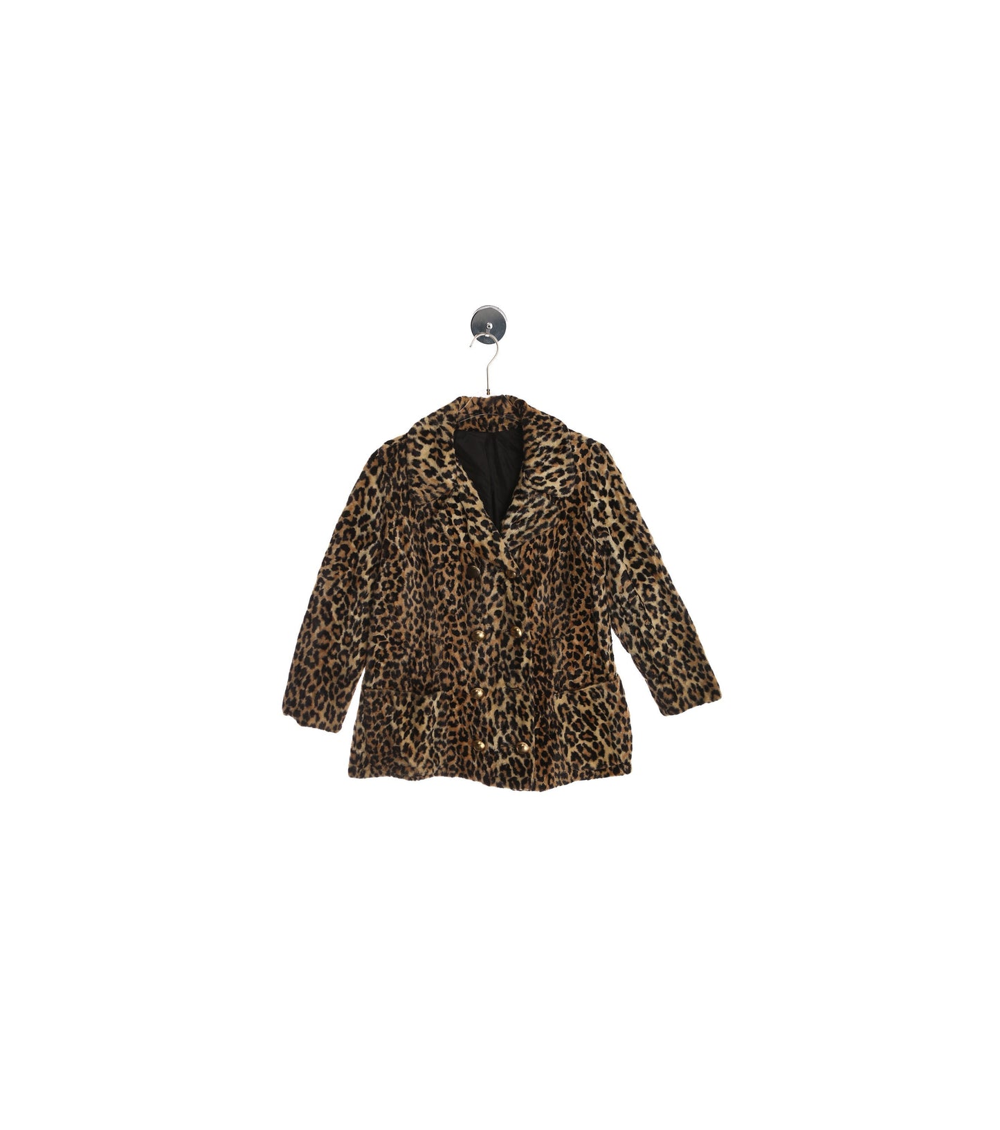 Vintage Women Leopard Print Coat - Era 1950's - 1960's