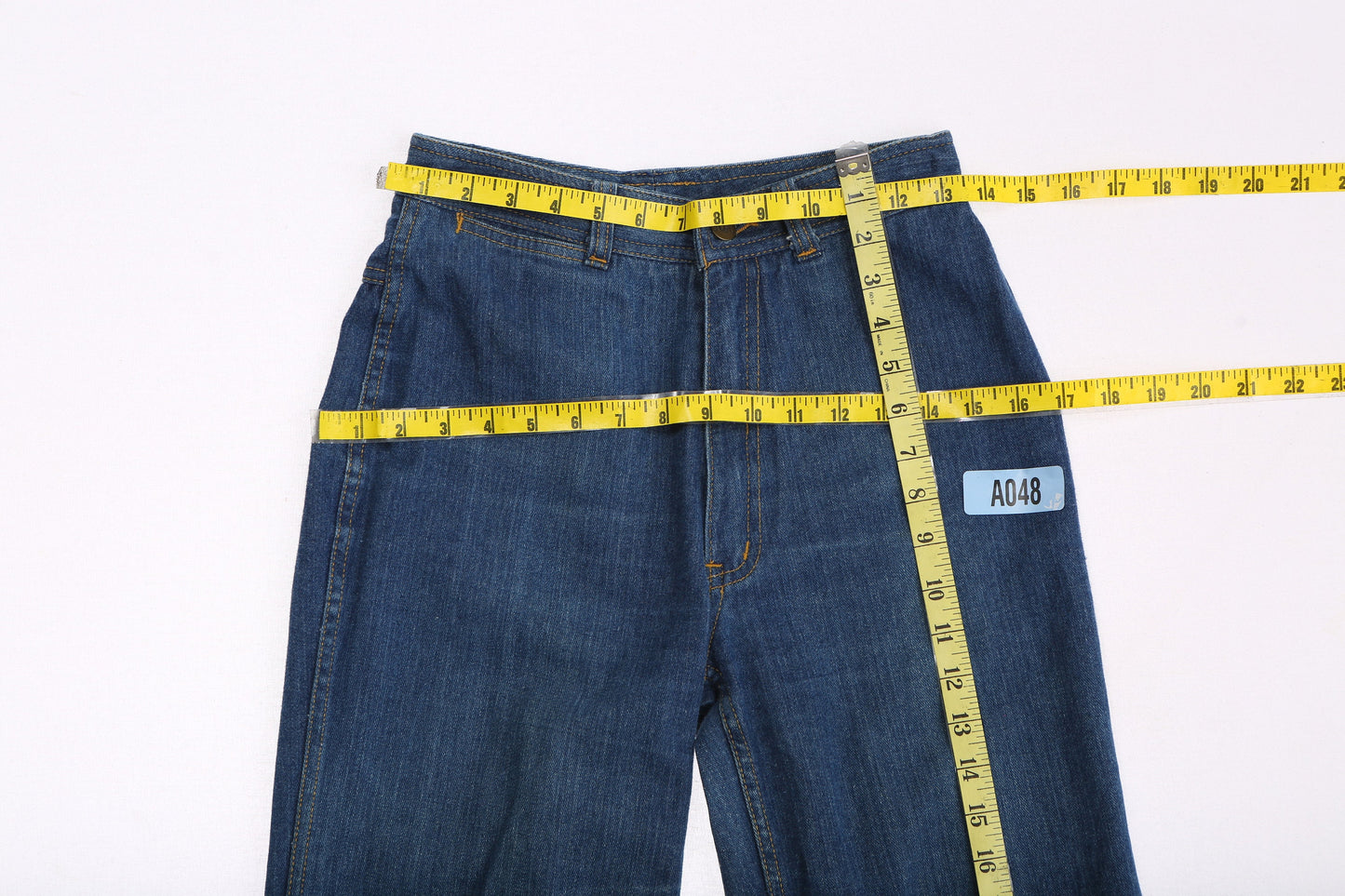 70s Women Blue Denim Pants by BON BON