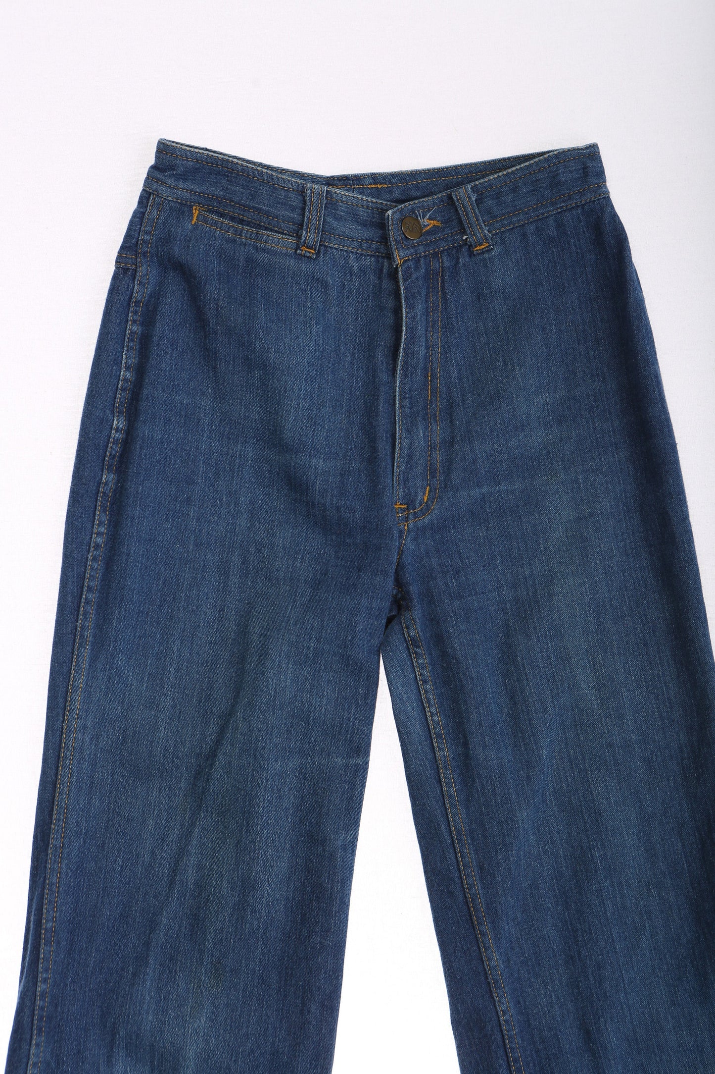 70s Women Blue Denim Pants by BON BON