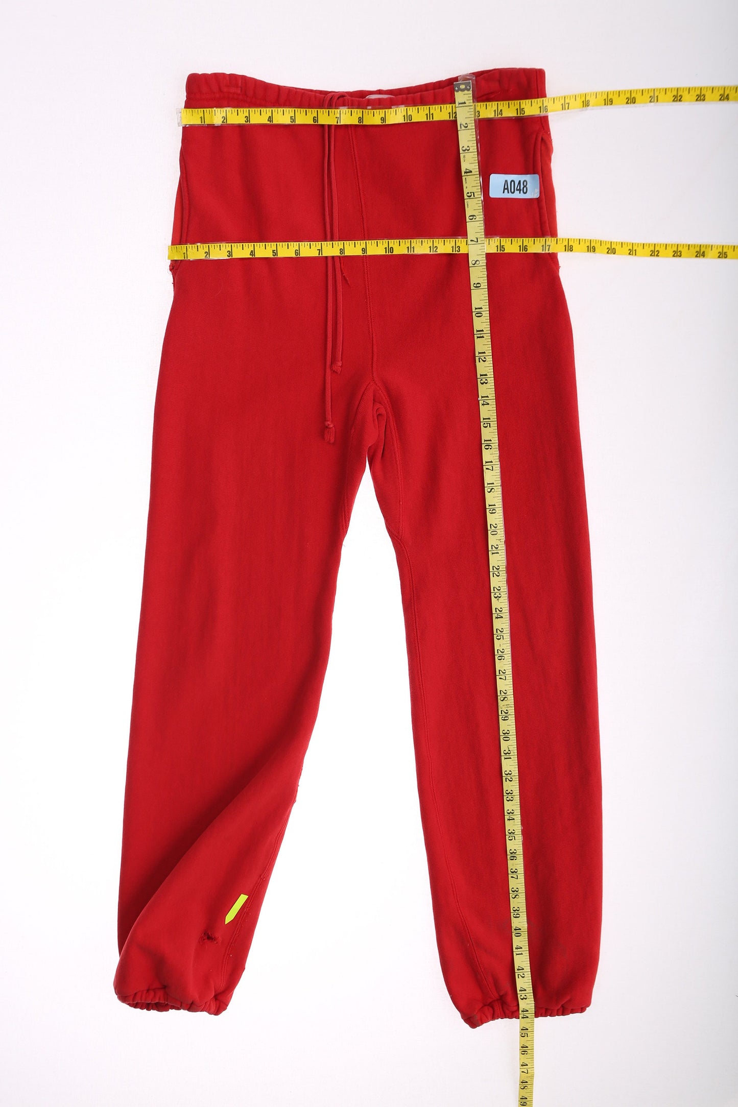 Vintage Champion Red Sweatpants / Era 1980's - 1990's