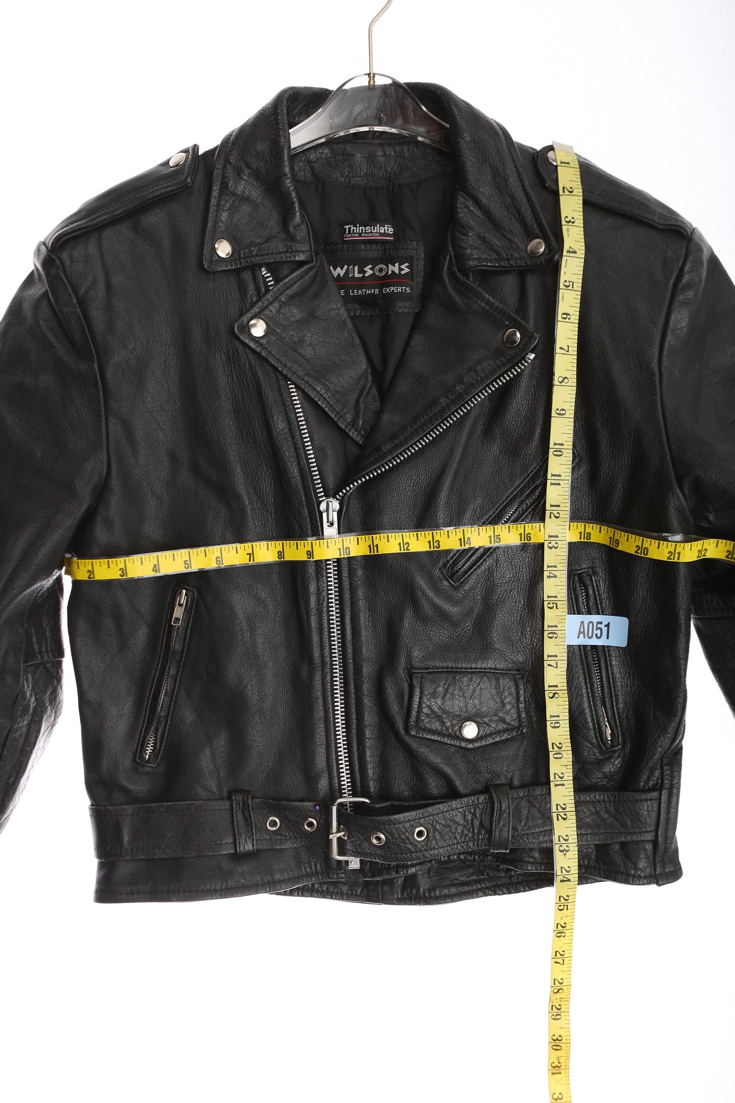 Vintage Men Black Biker Leather Jacket