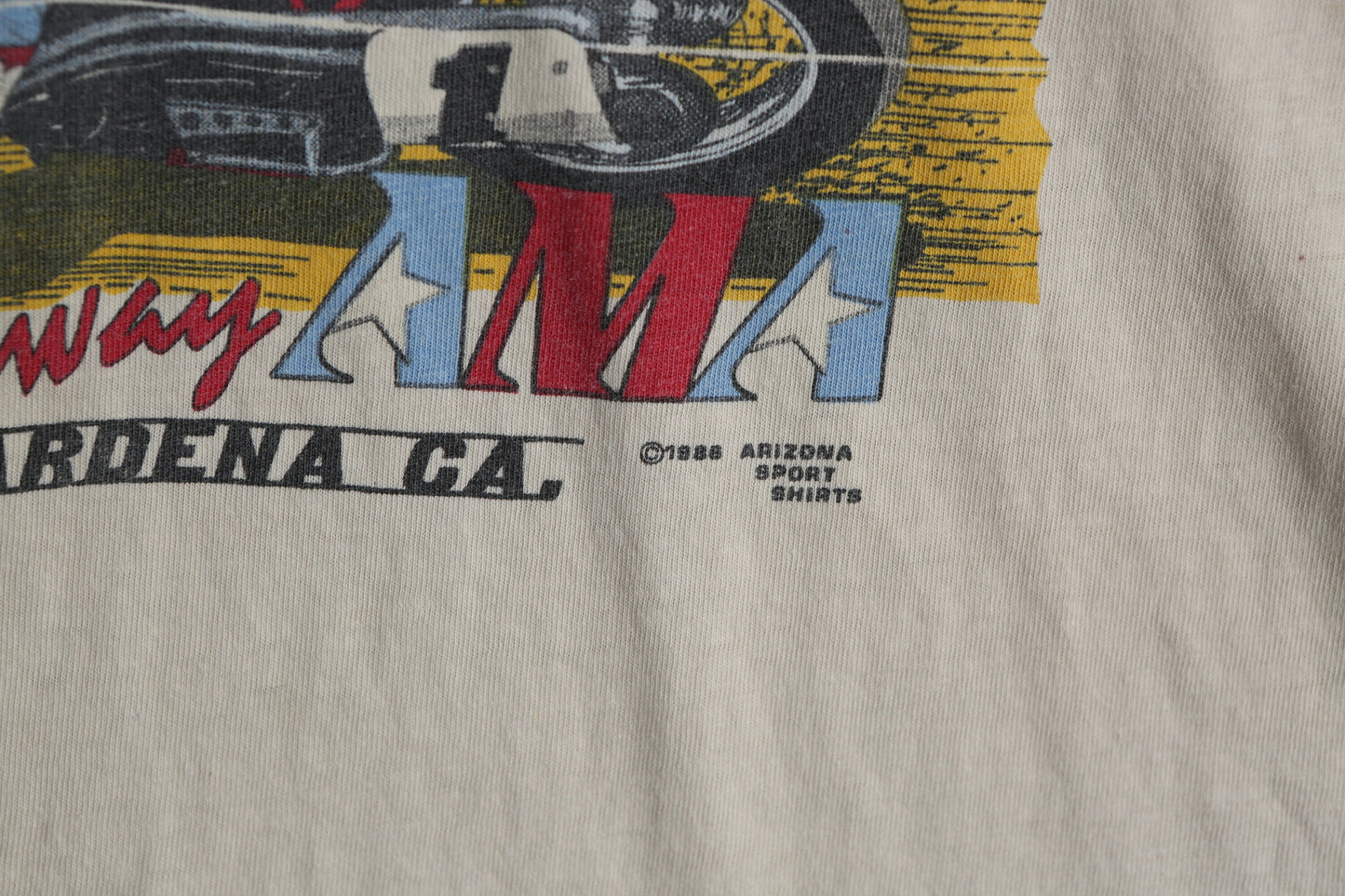 Vintage Half Mile National Ascot Motocross racing Graphic t-shirt