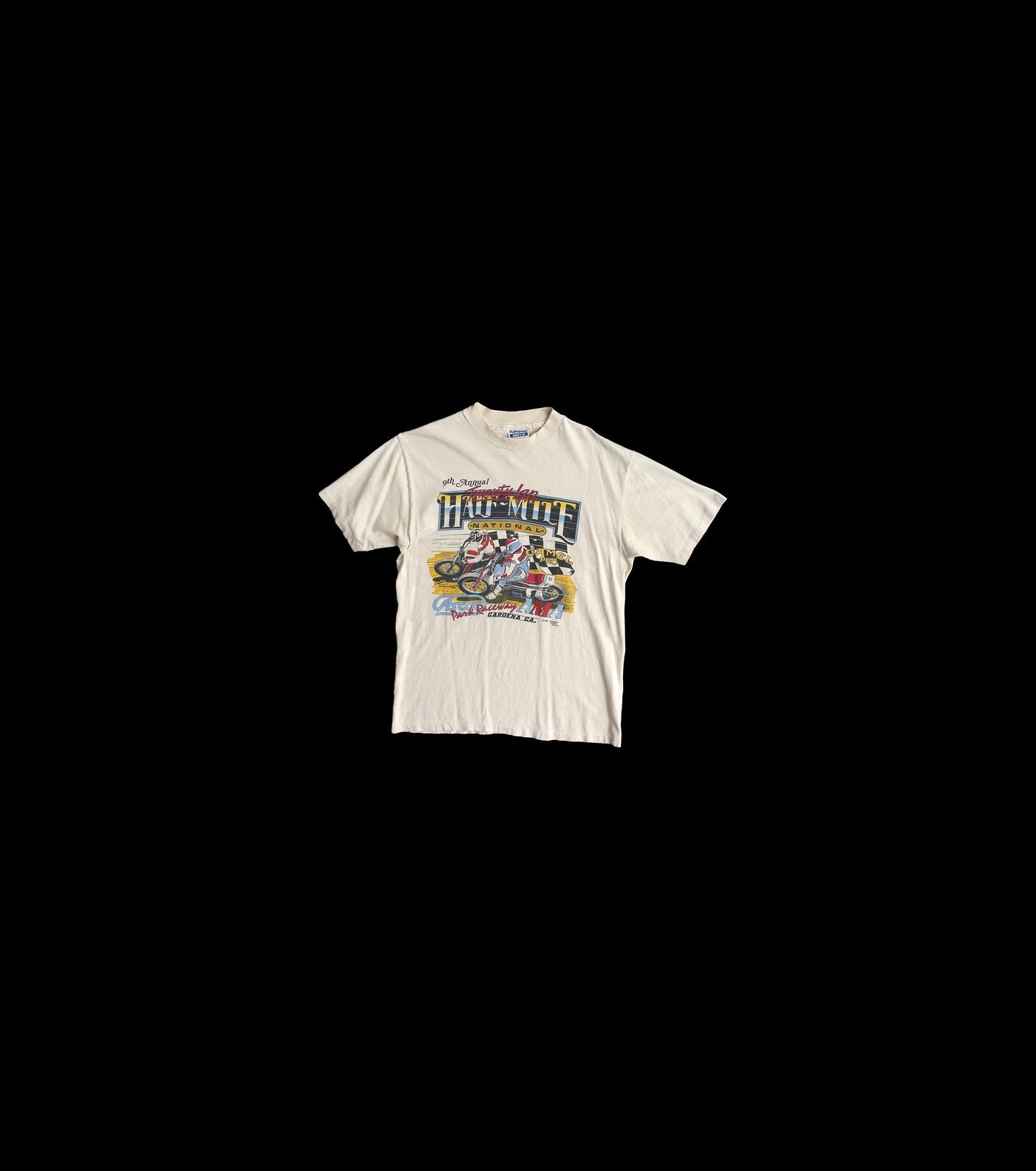 Vintage Half Mile National Ascot Motocross racing Graphic t-shirt