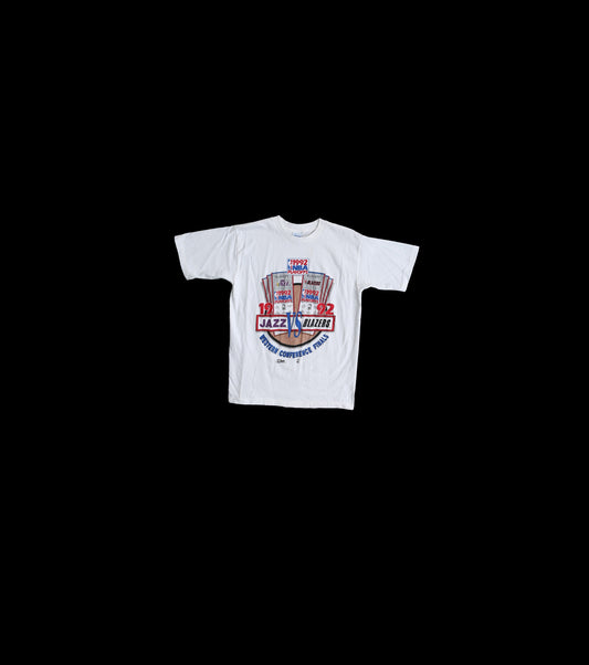 Vintage Basketball Graphic T-shirt / 1992 Jazz VS Blazers Playoffs