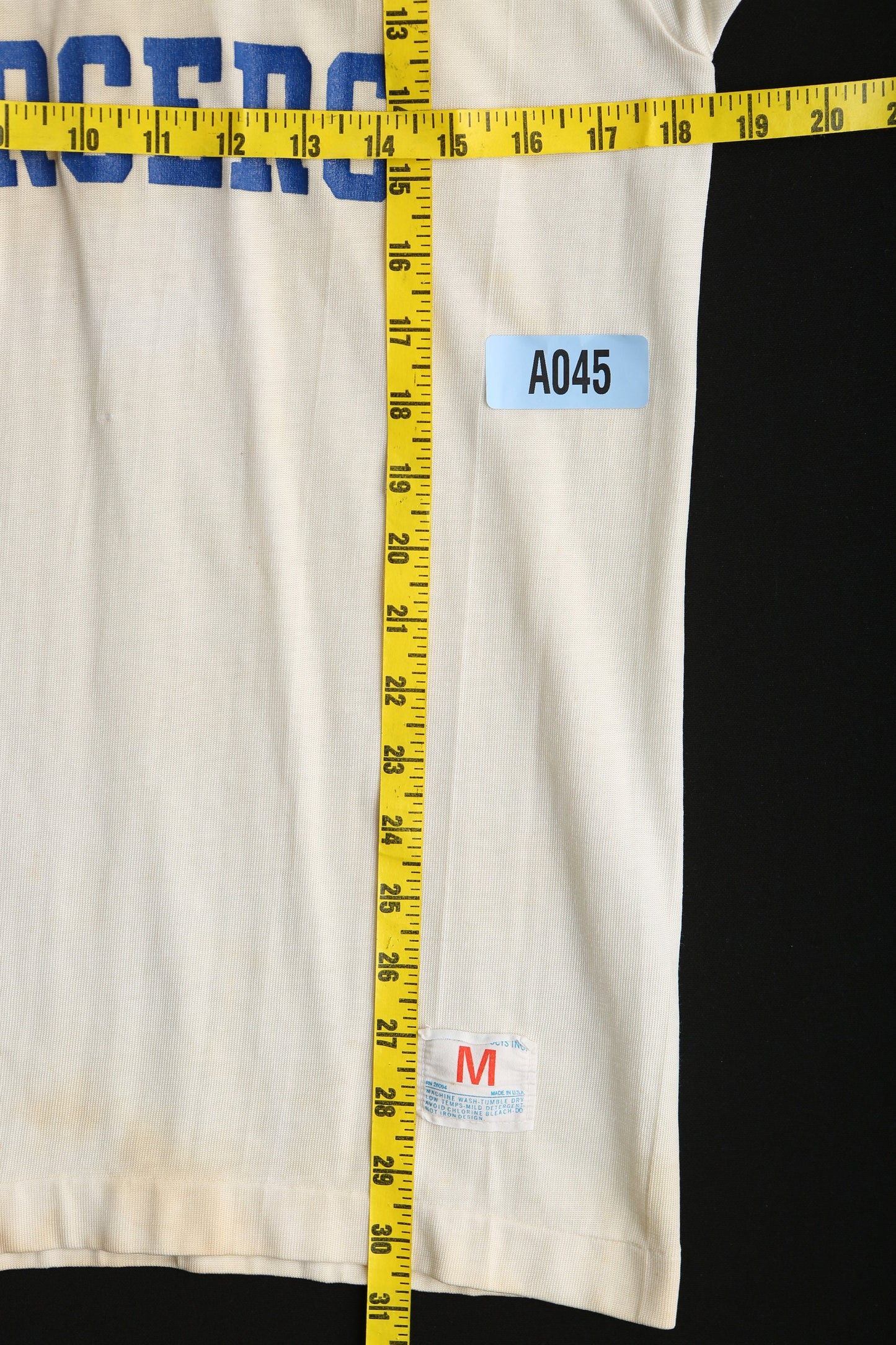 Vintage Football Jersey by Champion with Carrol Super Blue Charges - Era 1970's - 1980's