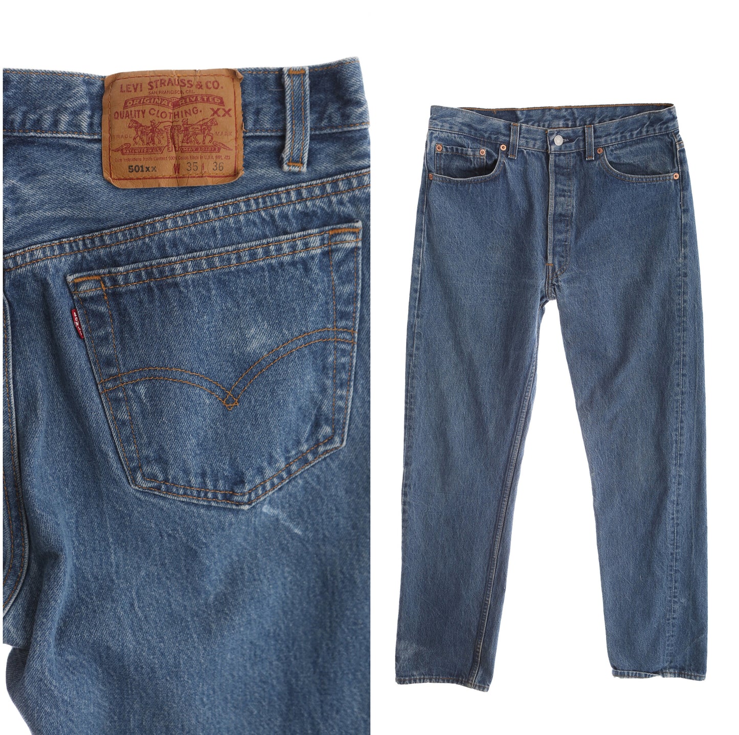 Vintage 501 XX Levi's Denim Pants / Made in USA / Era 1990's - Y2K