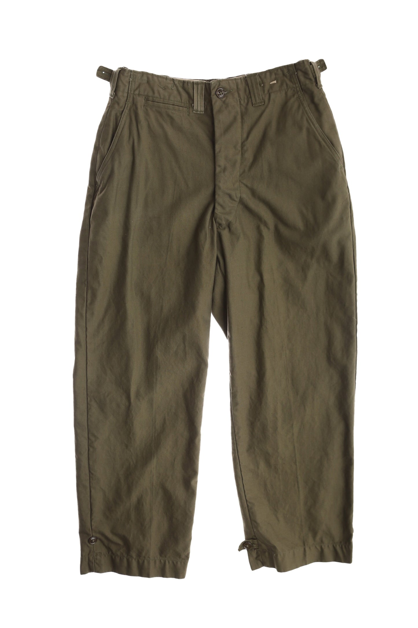 Vintage Military Pants / Green / Field Trousers