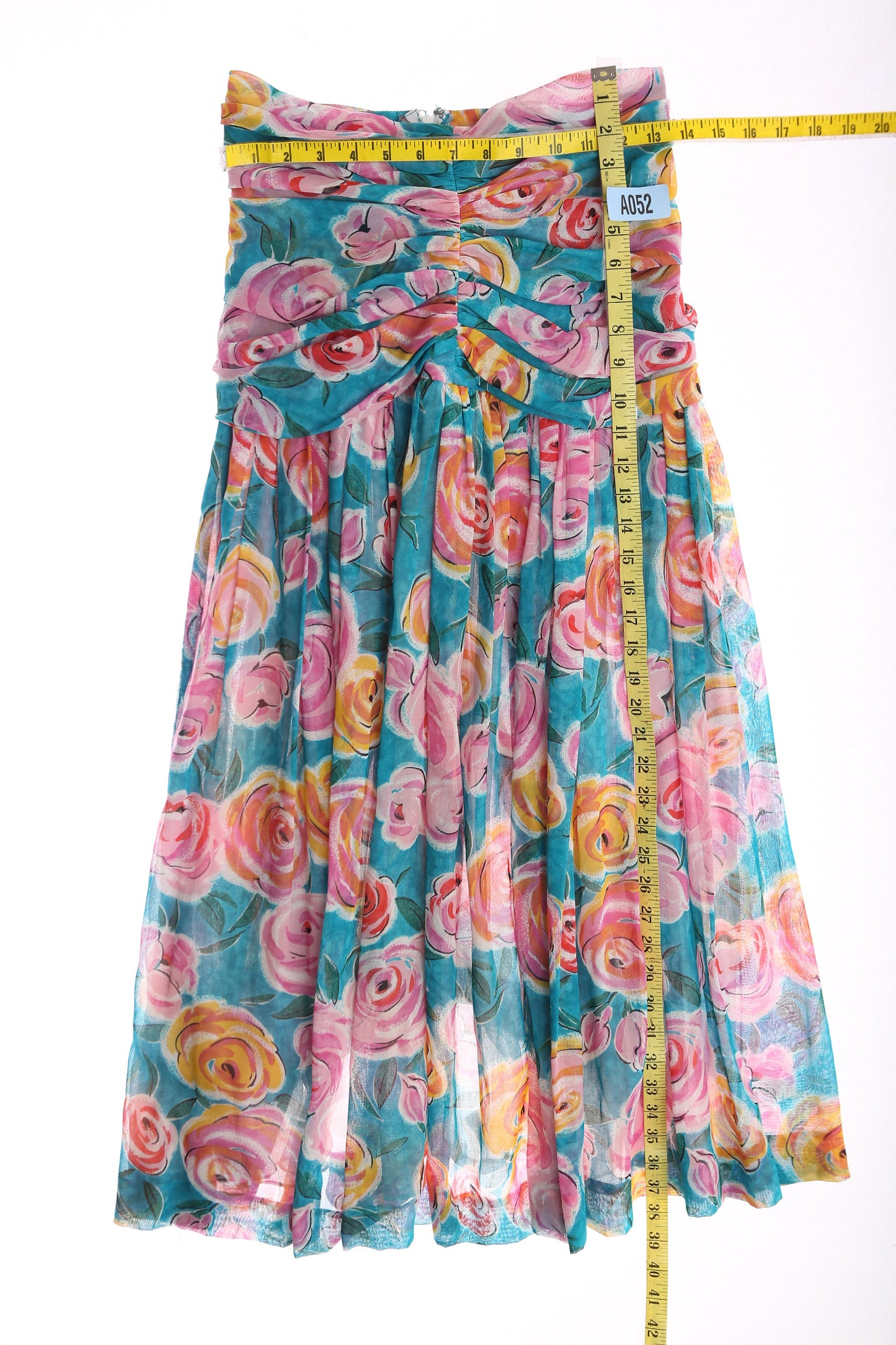 Vintage Women Floral Print Pink Summer Dress