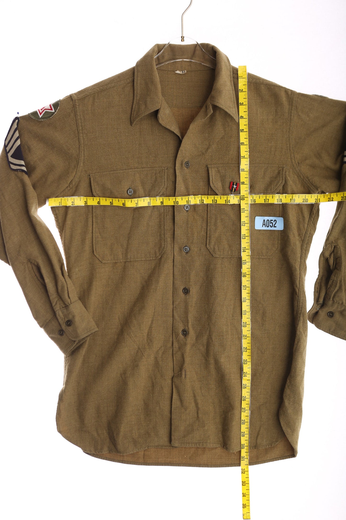Vintage Military Shirt / US Army Medical Unit / Era: estimated 1940's - 1950's