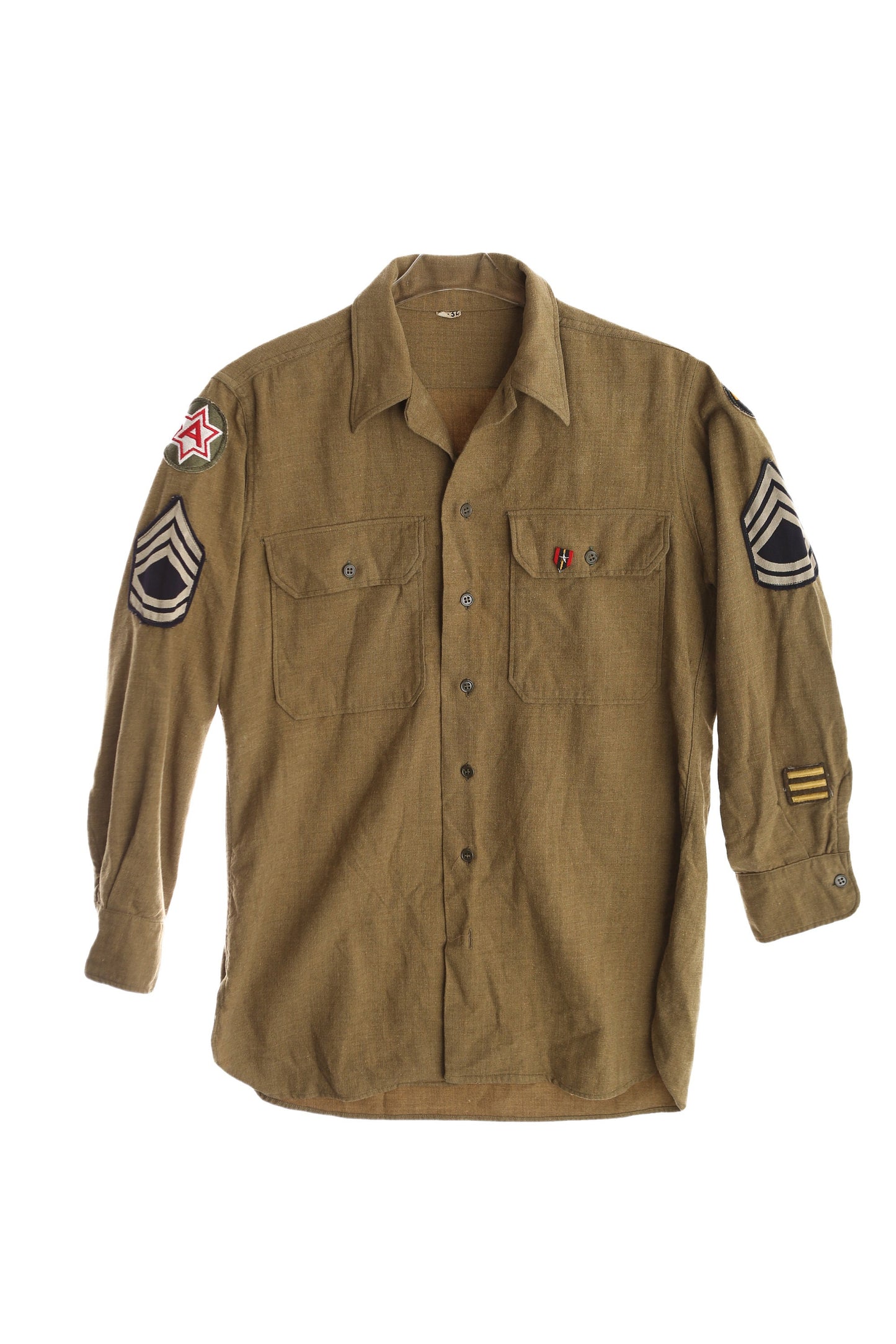 Vintage Military Shirt / US Army Medical Unit / Era: estimated 1940's - 1950's