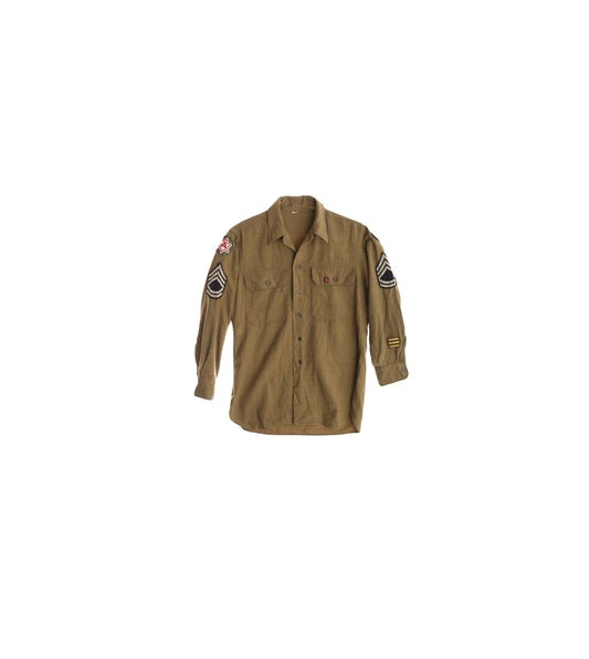 Vintage Military Shirt / US Army Medical Unit / Era: estimated 1940's - 1950's