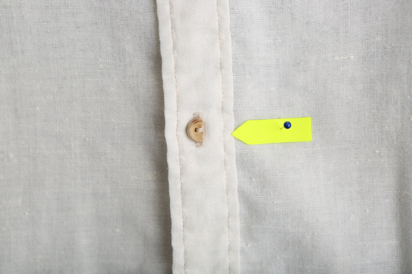 70s White Button Up Cotton Shirt