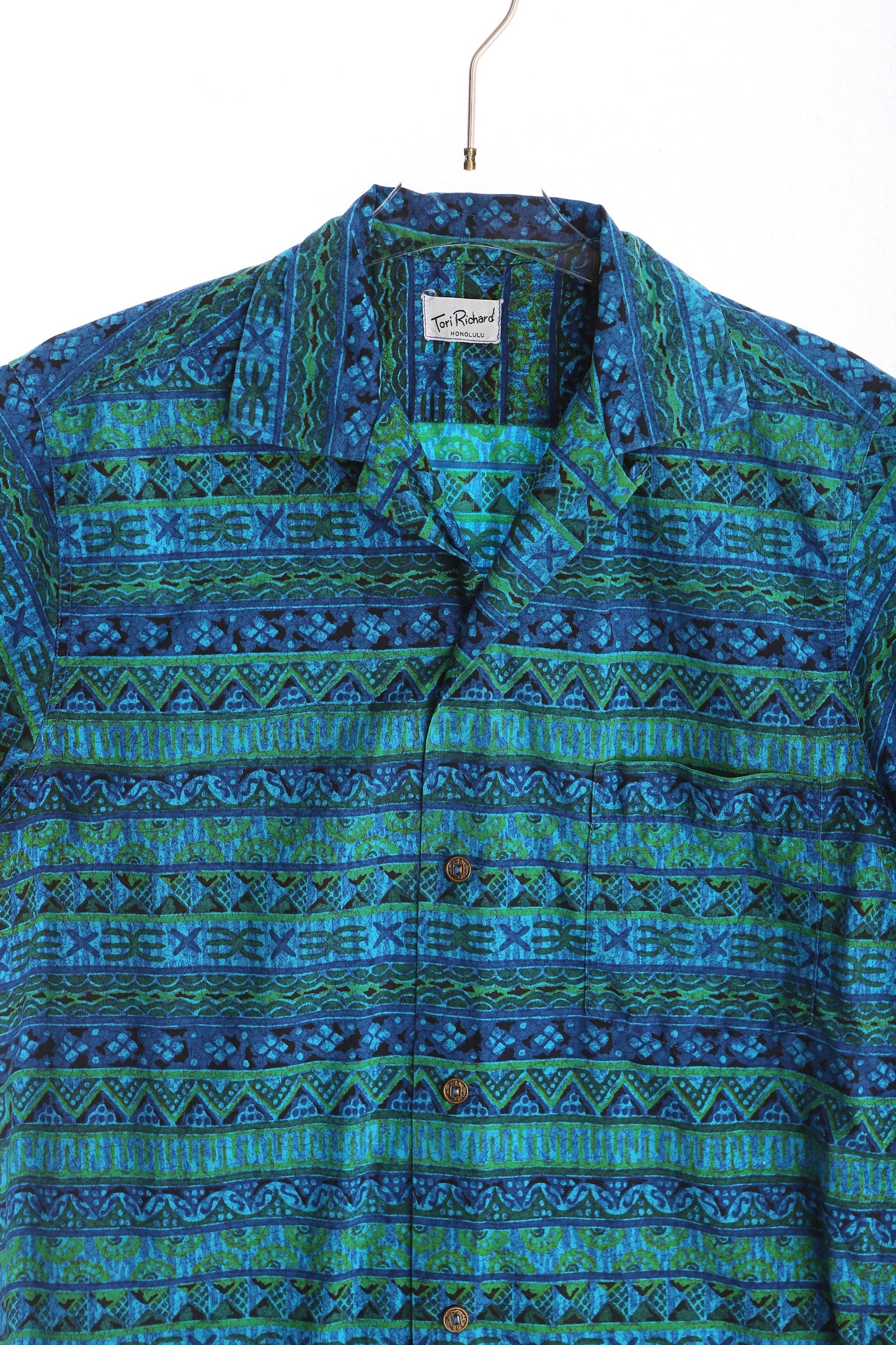 Vintage Men's Hawaiian Shirt by Tori Richard Honolulu / Estimated Era: 1950's - 1960's