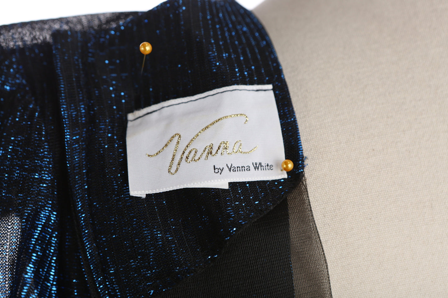 80s Women Black Evening Dress with Waist Belt Adjuster