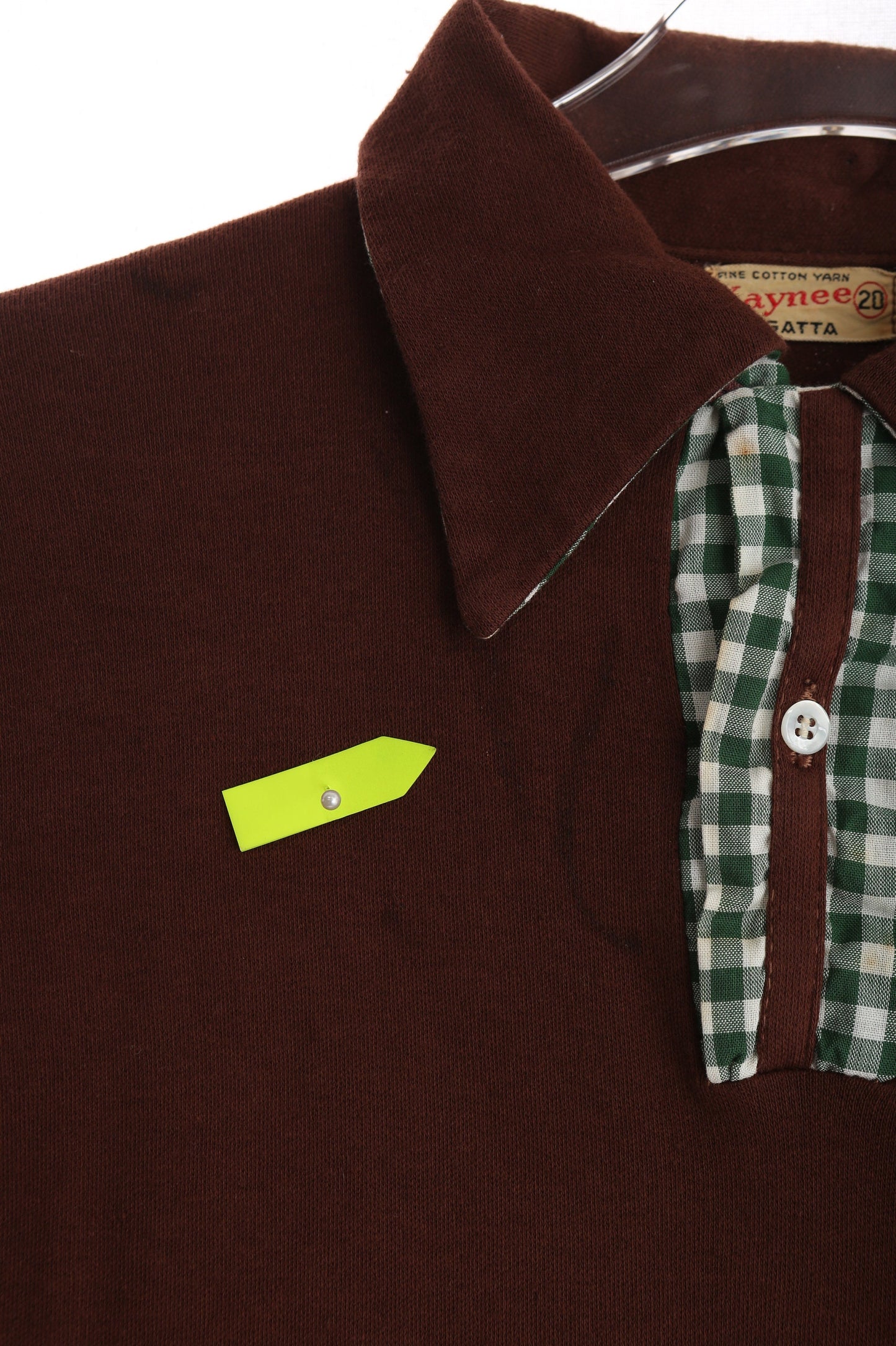 Vintage Men's Red Polo Shirt by Kaynee Regata / Estimated Era: 60s - 70s