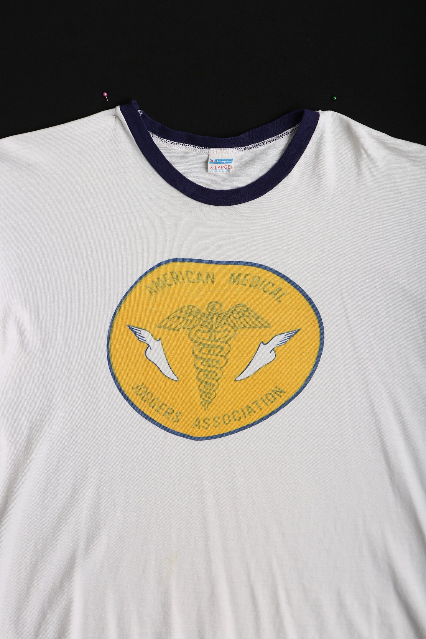 Vintage American Medical Joggers Association Chapion Graphic White T-shirt