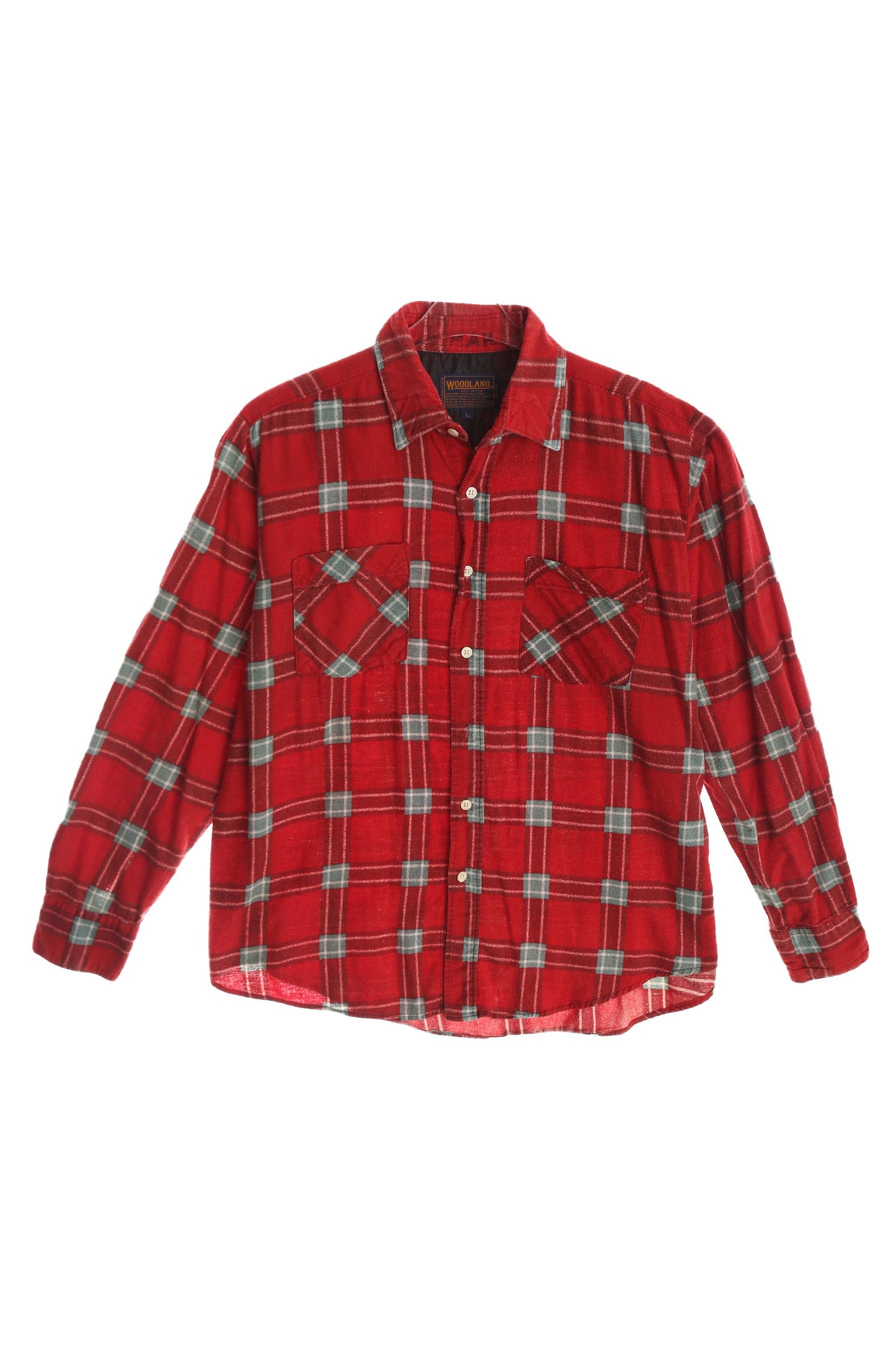 Vintage Red Flannel Shirt by Woodland
