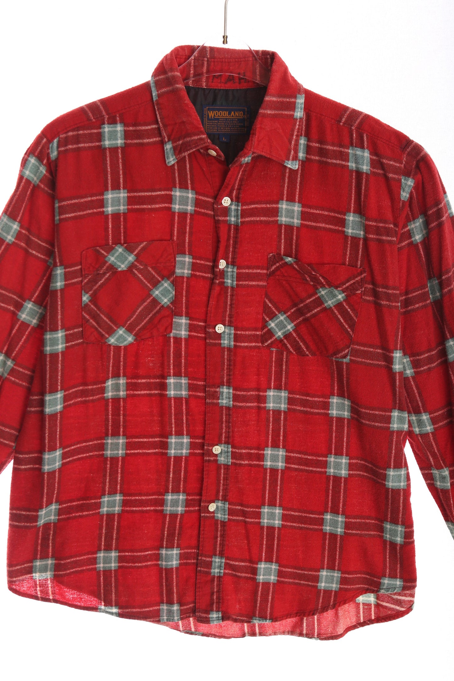 Vintage Red Flannel Shirt by Woodland